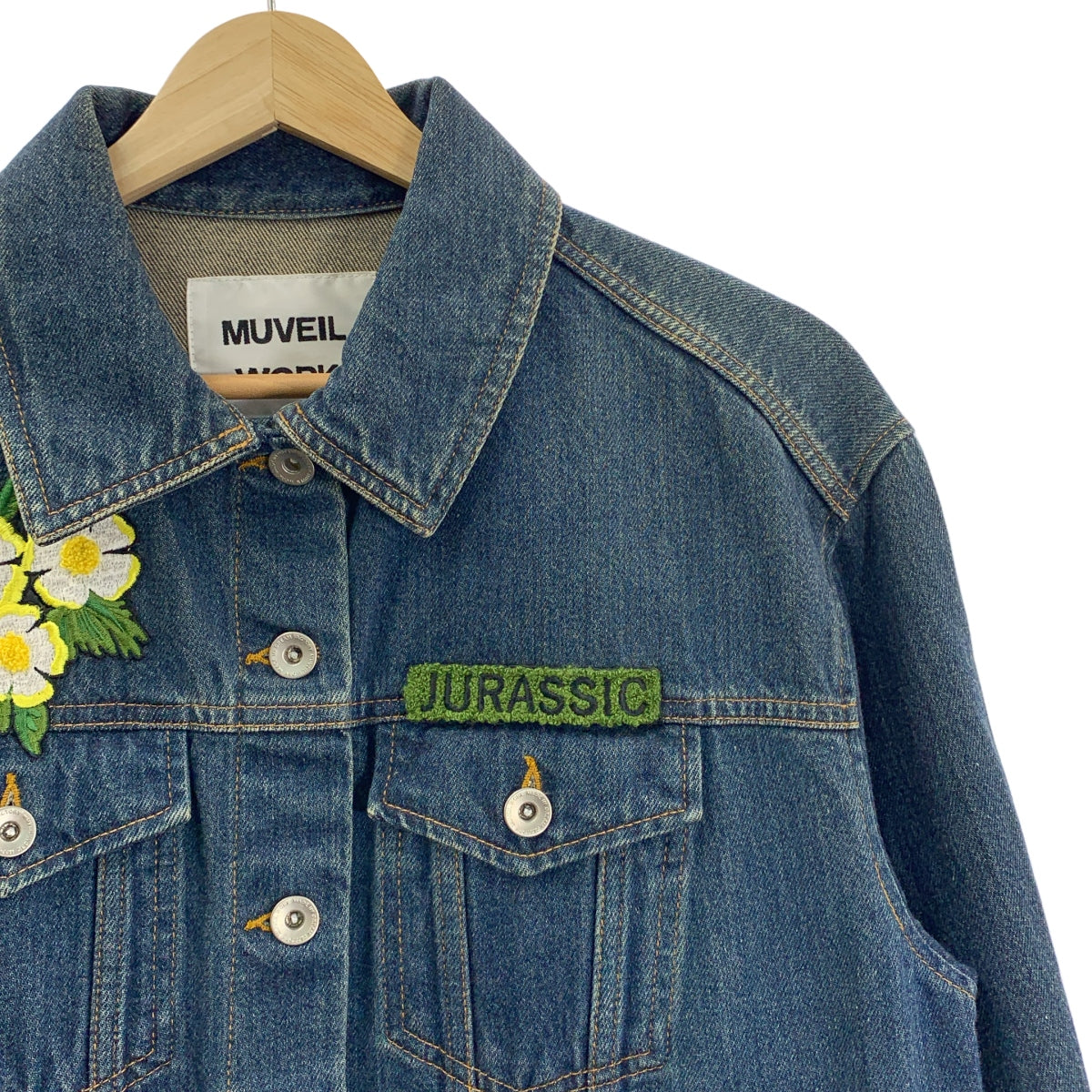 MUVEIL WORK / 뮤베일 워크 | 패치가 달린 G 장 데님 재킷 | 38 |
