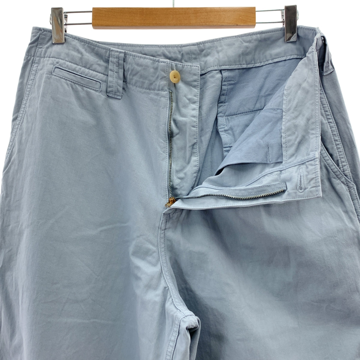 MAISON et VOYAGE / 메종 에보야지 | 2025SS | 제품 염색 코튼 능직 와이드 스트레이트 치노 팬츠 | 50 |