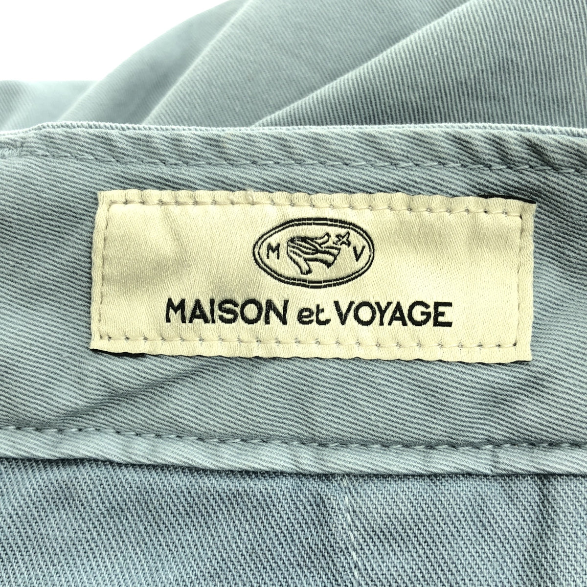 MAISON et VOYAGE / 메종 에보야지 | 2025SS | 제품 염색 코튼 능직 와이드 스트레이트 치노 팬츠 | 50 |