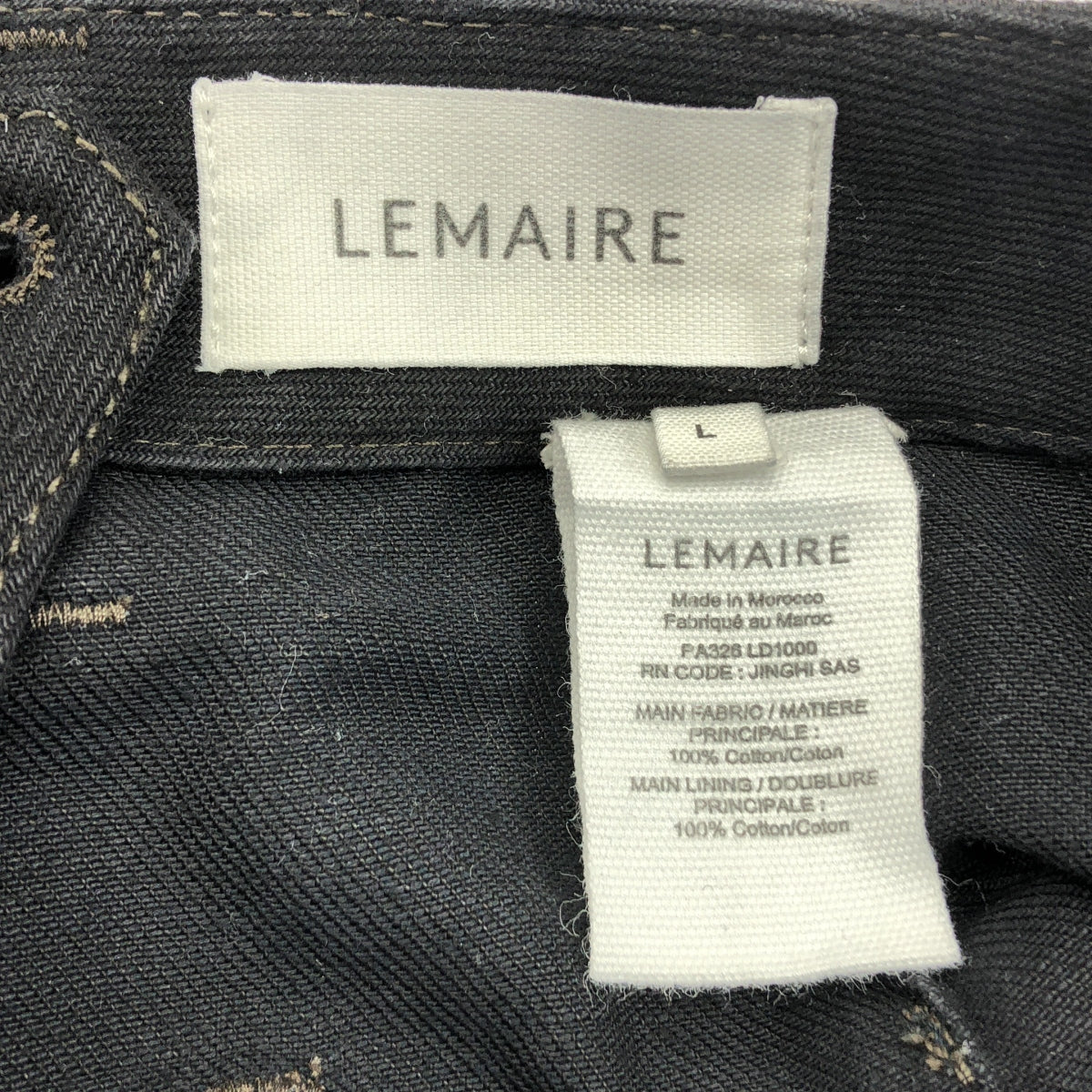 LEMAIRE / 르메르 | TWISTED PANTS 트위스트 데님 팬츠 | L | 남성