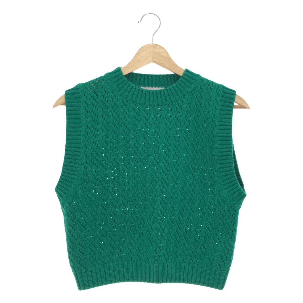 羅恩·赫爾曼 / 羅恩·赫爾曼 | × 十。羊毛針織背心 |綠色 |女性的