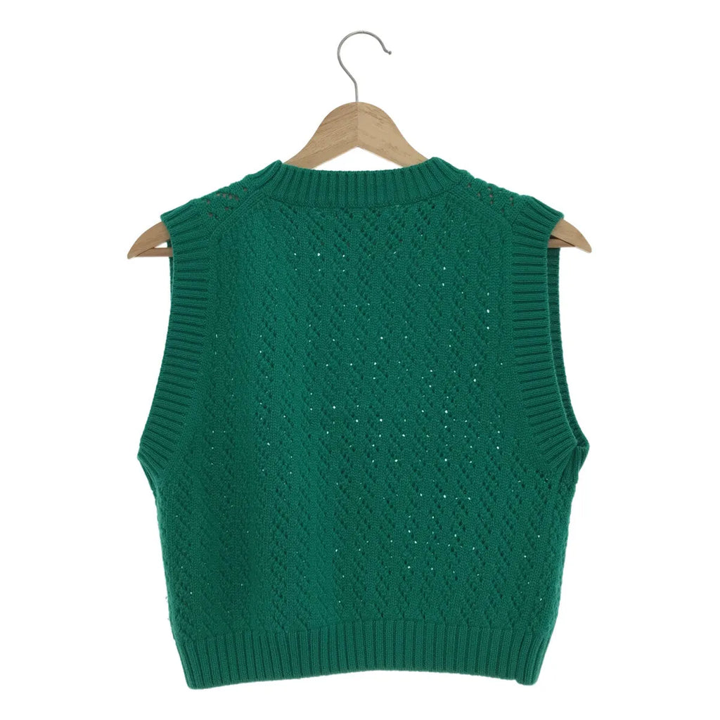 羅恩·赫爾曼 / 羅恩·赫爾曼 | × 十。羊毛針織背心 |綠色 |女性的