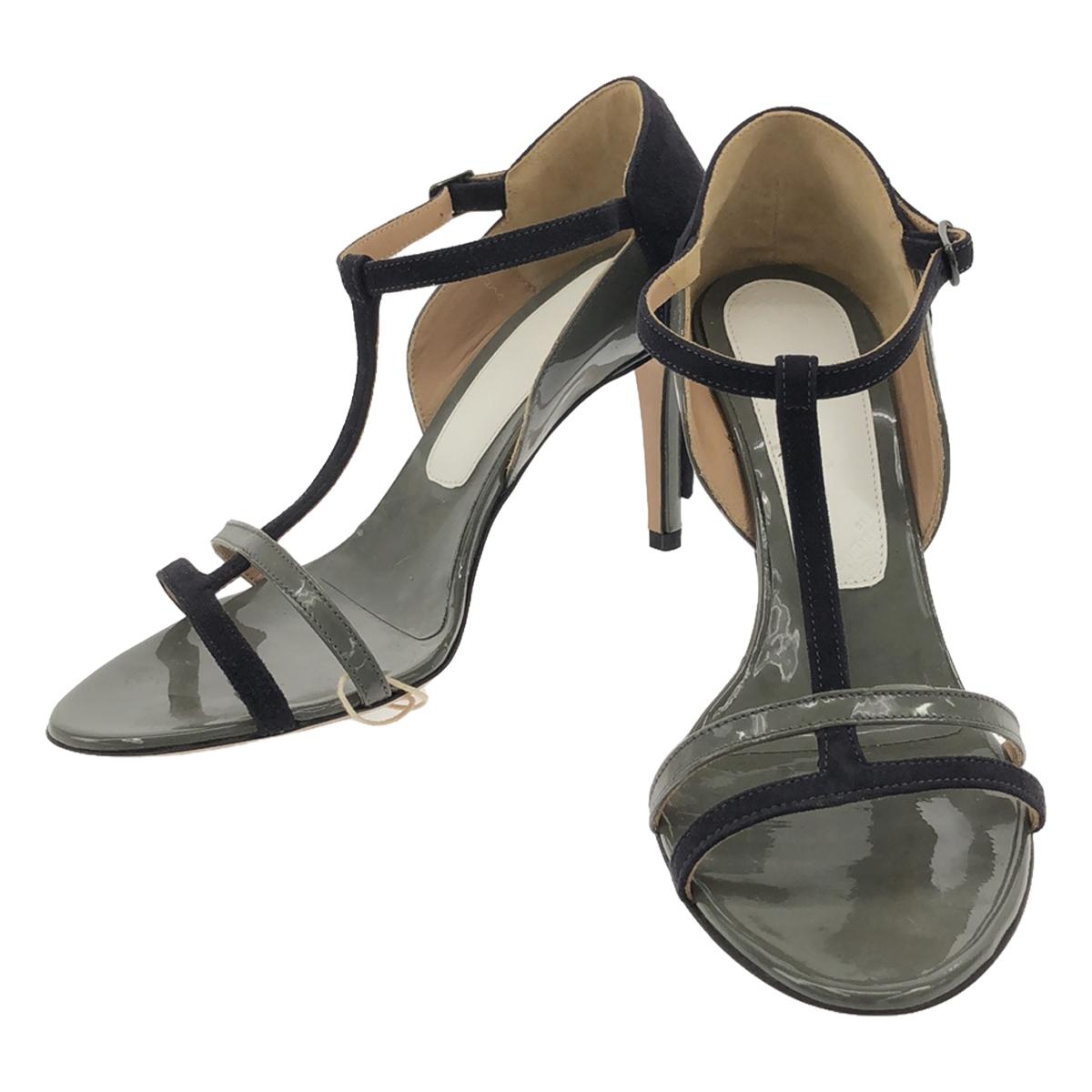 [Beautiful Condition] Maison Margiela | 2016SS | Double Heel Sandals | Size 36 | Grey/Navy | Women's