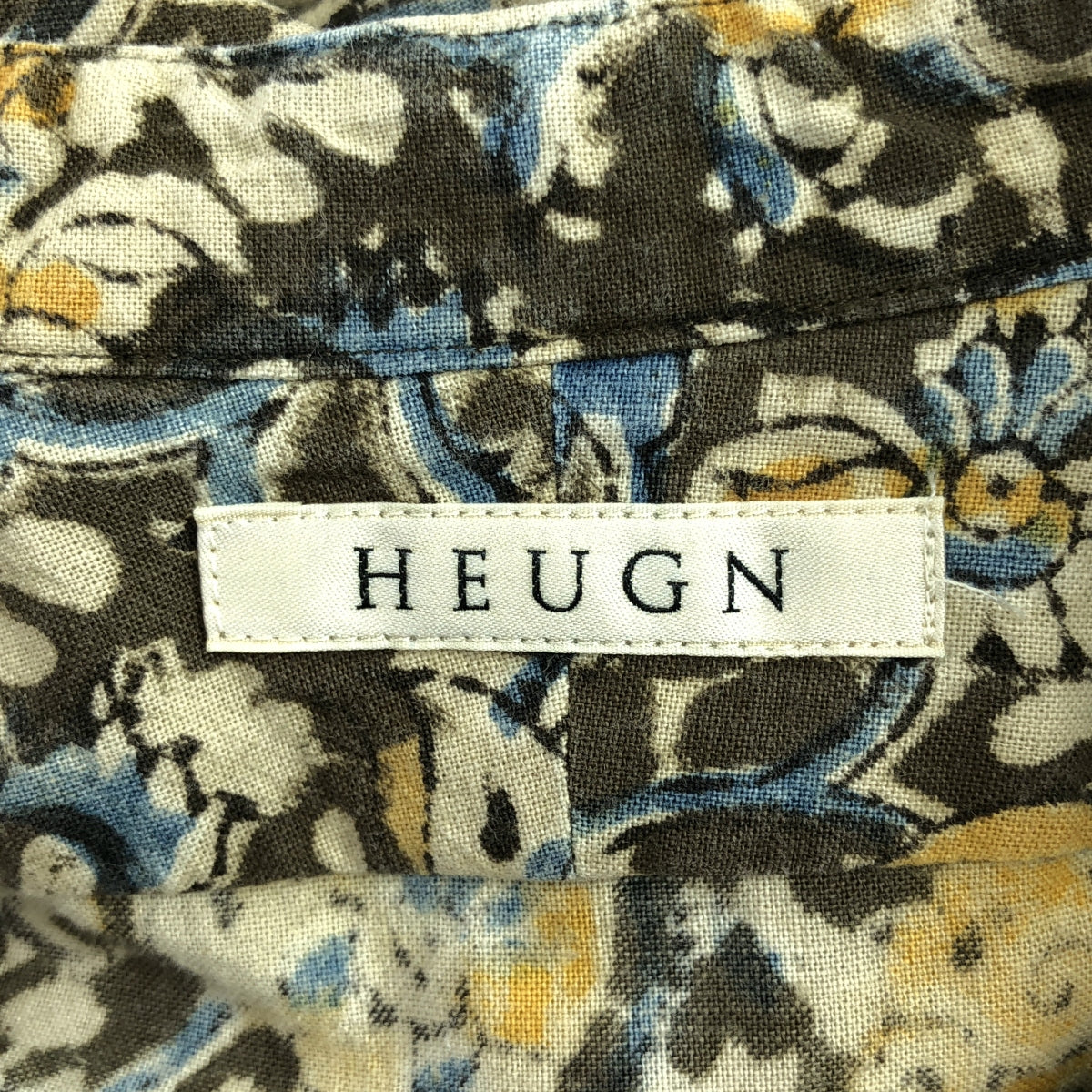HEUGN / 유겐 | 총 무늬 밴드 컬러 셔츠 | 1 | 남성