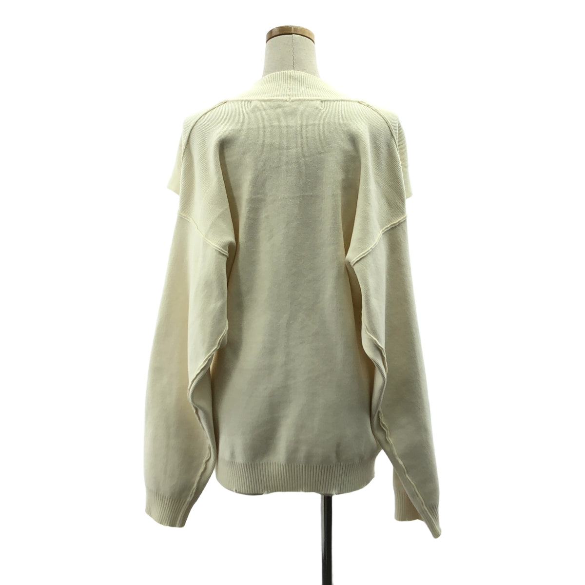 PERVERZE / パーバーズ | 2019SS | crash wide knit cardigan クラッシュ ワイド ニット カーディガン | F | アイボリー | レディース PERVERZE / パーバーズ | 2019SS | crash wide knit cardigan