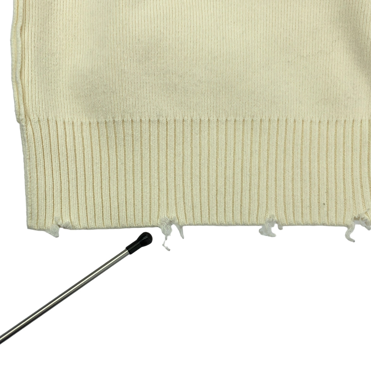 PERVERZE / パーバーズ | 2019SS | crash wide knit cardigan クラッシュ ワイド ニット カーディガン | F | アイボリー | レディース