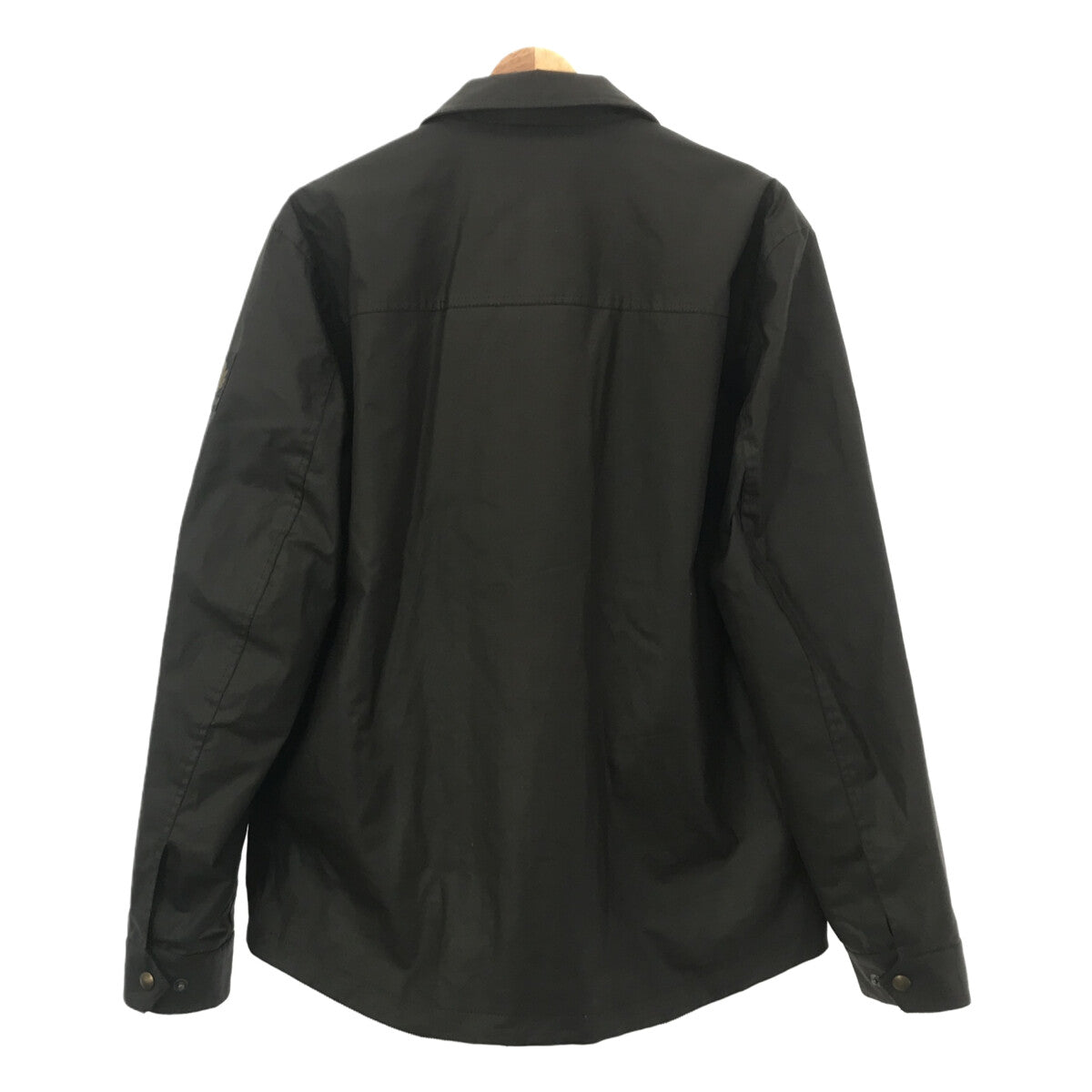 【美品】  Belstaff / ベルスタッフ | TOUR OVERSHIRT / コーデュロイ切替 ワックス オイルド ジャケット | L | ダークブラウン | メンズ