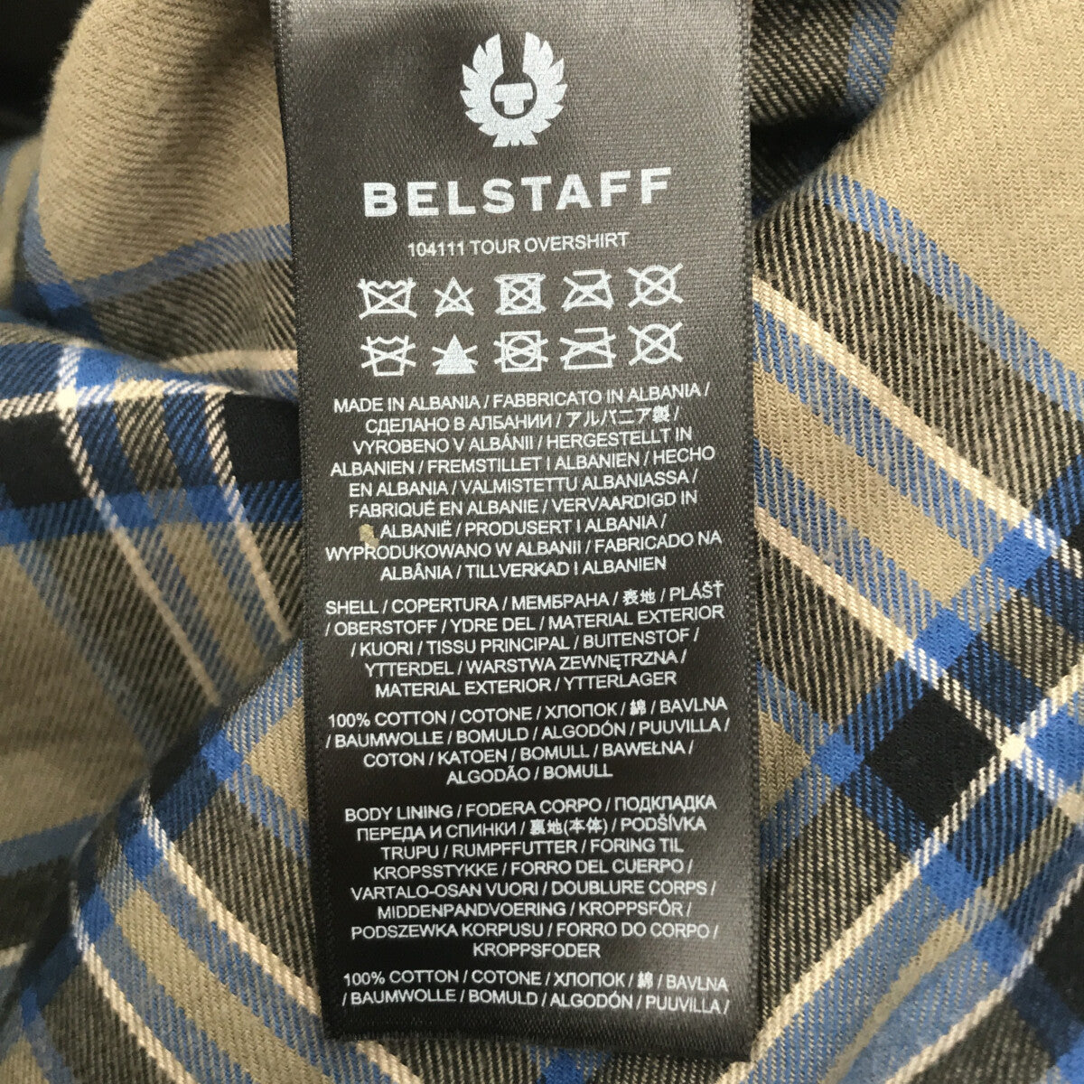 [狀況良好] Belstaff |巡迴賽外套 / 燈芯絨蠟油夾克 | L |深棕色 |男士