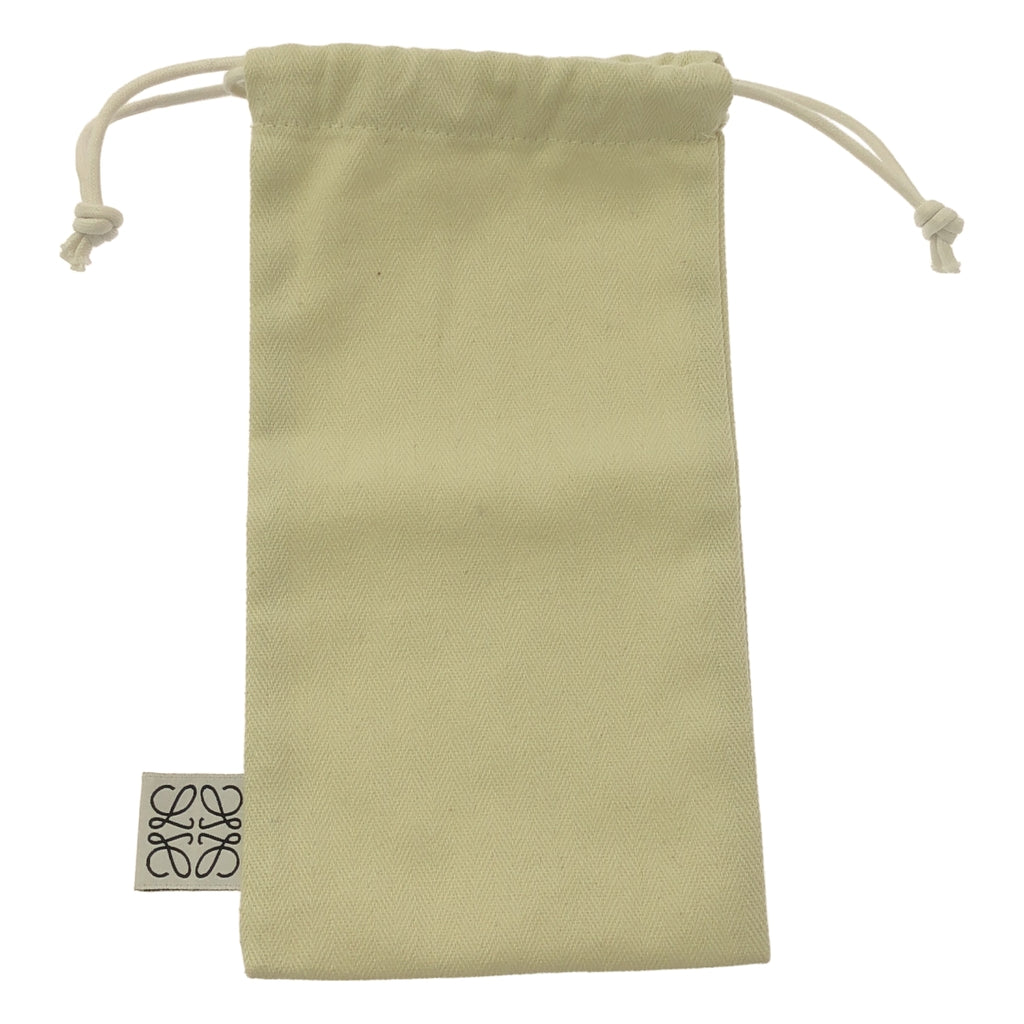 LOEWE / ロエベ | レザー アナグラム ロゴ スラップ ブレスレット | ブラック | レディース