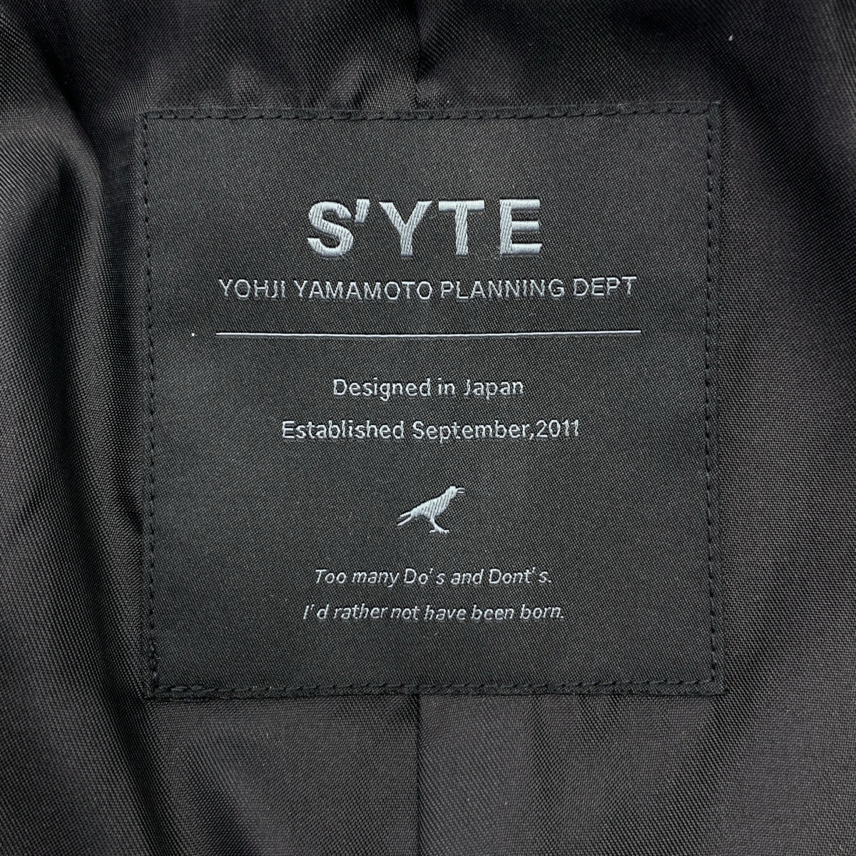 S'YTE YOHJI YAMAMOTO | 2022 秋冬 | 植鞣水洗綿羊皮雙騎士外套 | 尺寸 2 | 男款