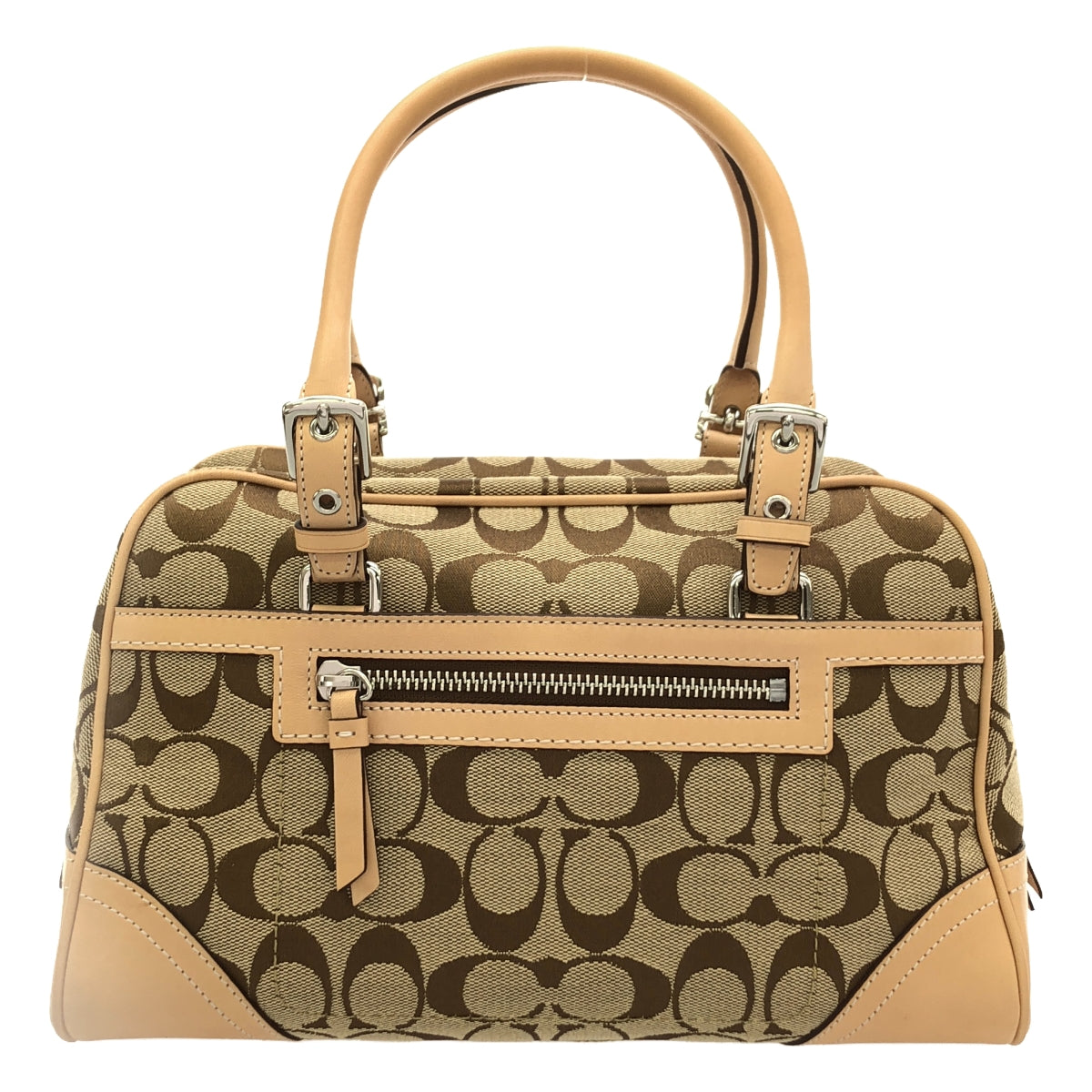 COACH | 8K05 / Leather-trimmed signature handbag |