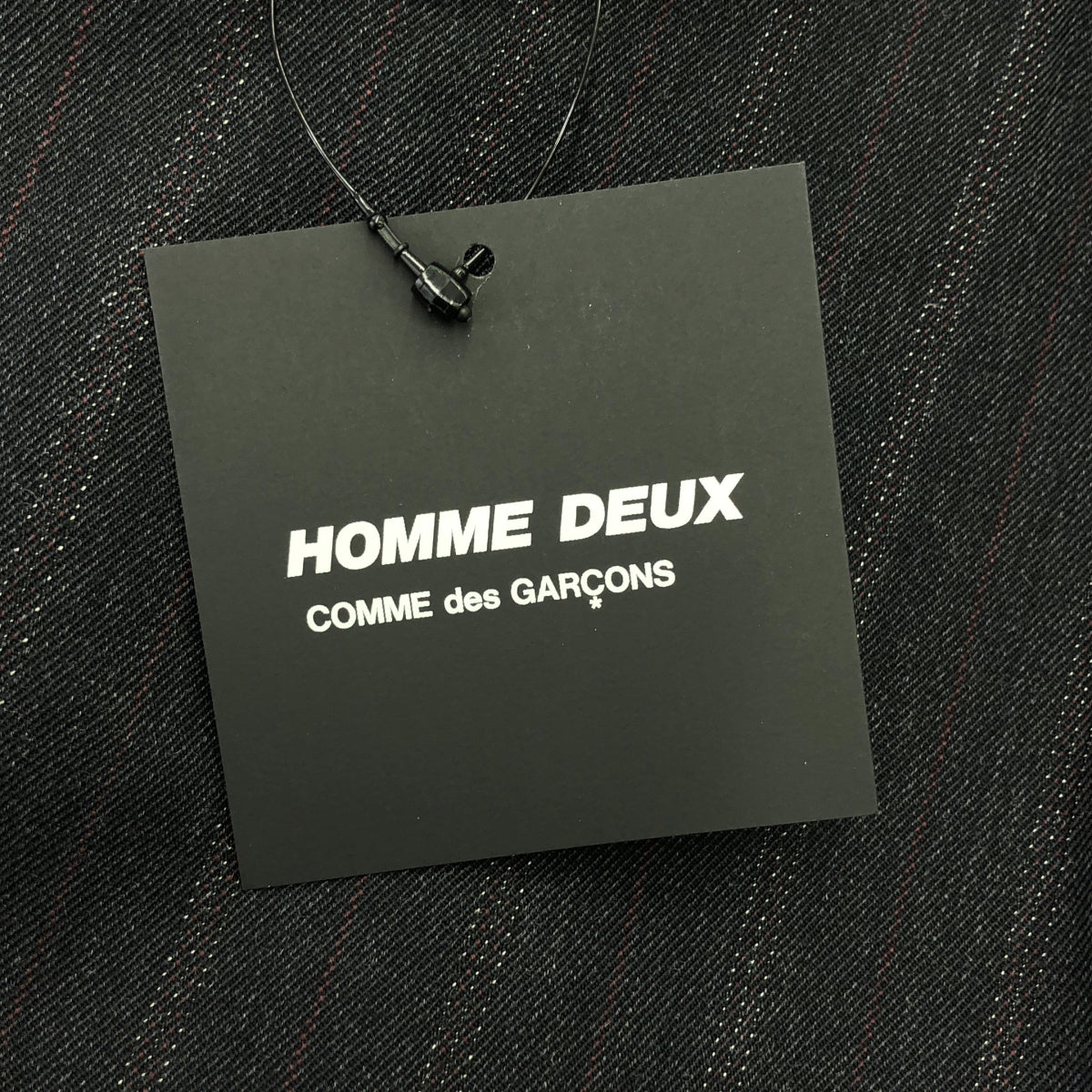 【美品】  COMME des GARCONS HOMME DEUX / コムデギャルソンオムドゥ | 2024AW | ウール ストライプ 切替 サイドライン スラックス | M | グレー系 | メンズ
