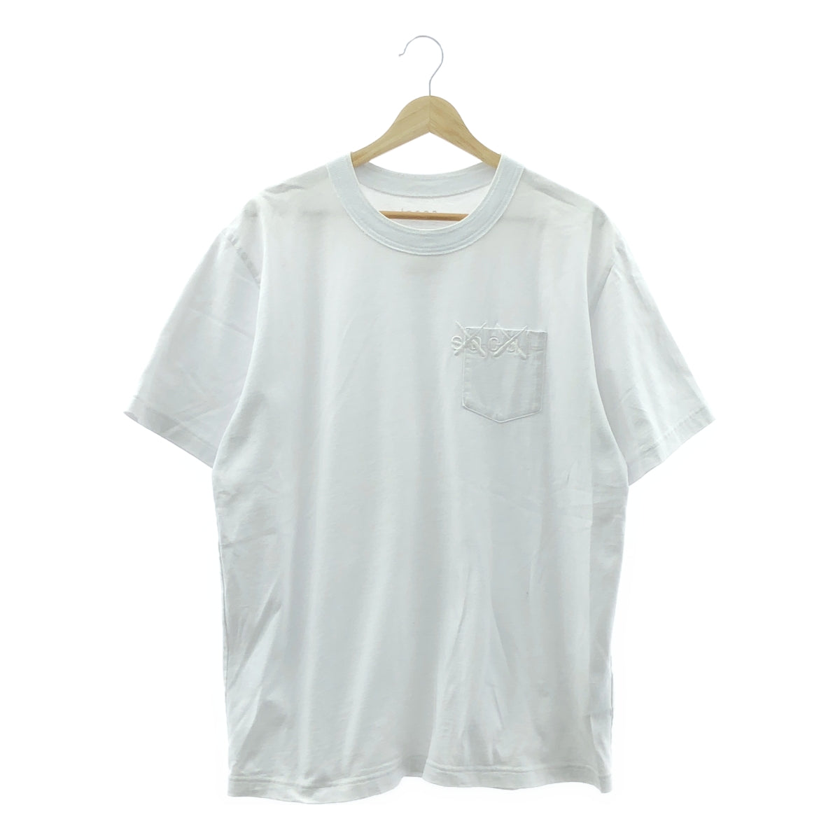 sacai | 2021 春夏系列 | x KAWS / 標誌刺繡口袋 T 卹 | 尺寸 4 | 男款