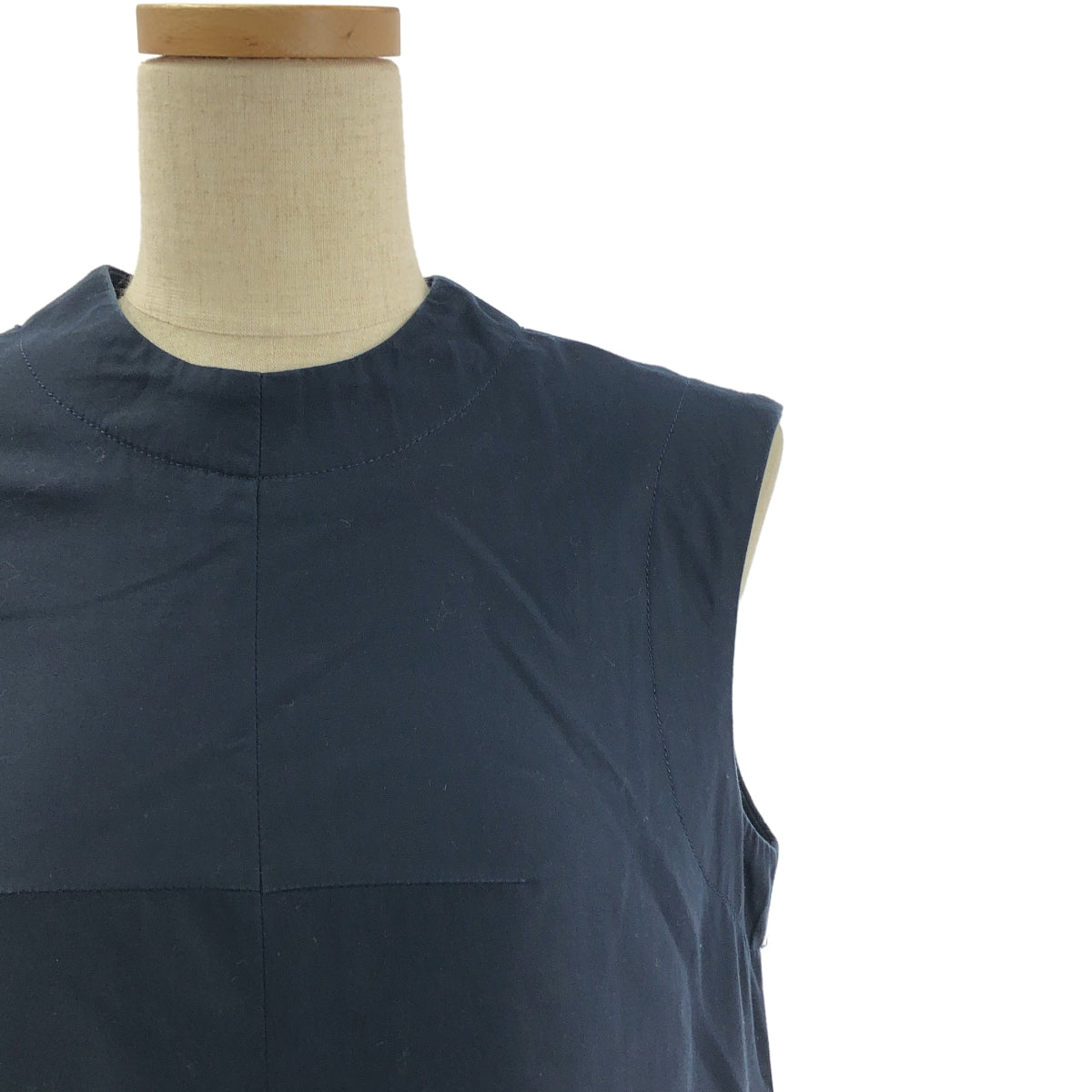 Mame Kurogouchi / マメクロゴウチ | Cotton Double Cloth Sleeveless Dress コットンダブル クロス スリーブレスドレス | 2 | レディース