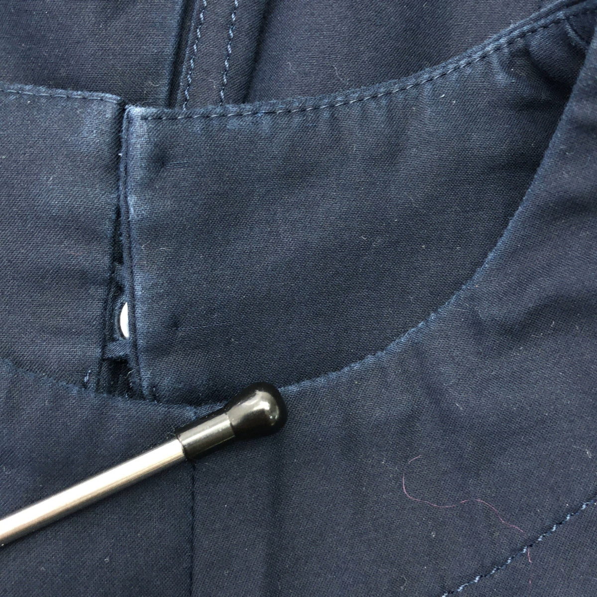 Mame Kurogouchi / マメクロゴウチ | Cotton Double Cloth Sleeveless Dress コットンダブル クロス スリーブレスドレス | 2 | ネイビー | レディース