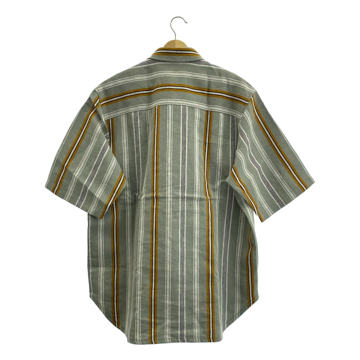 JIL SANDER / 질산더 | 2020SS | 린넨 레이온 실크 스트라이프 오버 실루엣 셔츠 | 38 | 남성