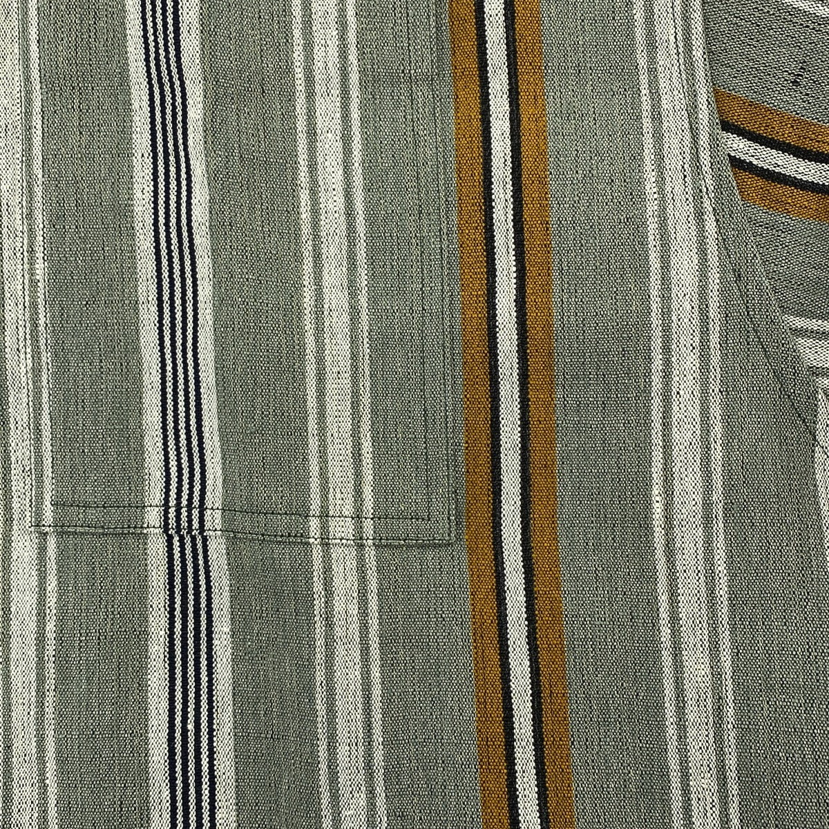 JIL SANDER / 질산더 | 2020SS | 린넨 레이온 실크 스트라이프 오버 실루엣 셔츠 | 38 | 남성