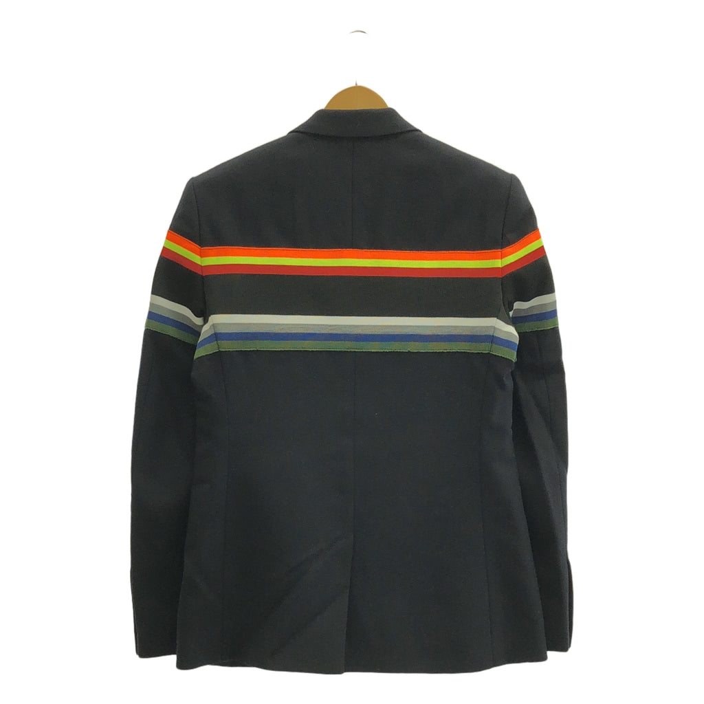 RAF SIMONS / 거친 시몬스 | 2014AW | × STERLING RUBY STRIPE JACKET 테일러드 재킷 | 44 | 네이비 | 남성