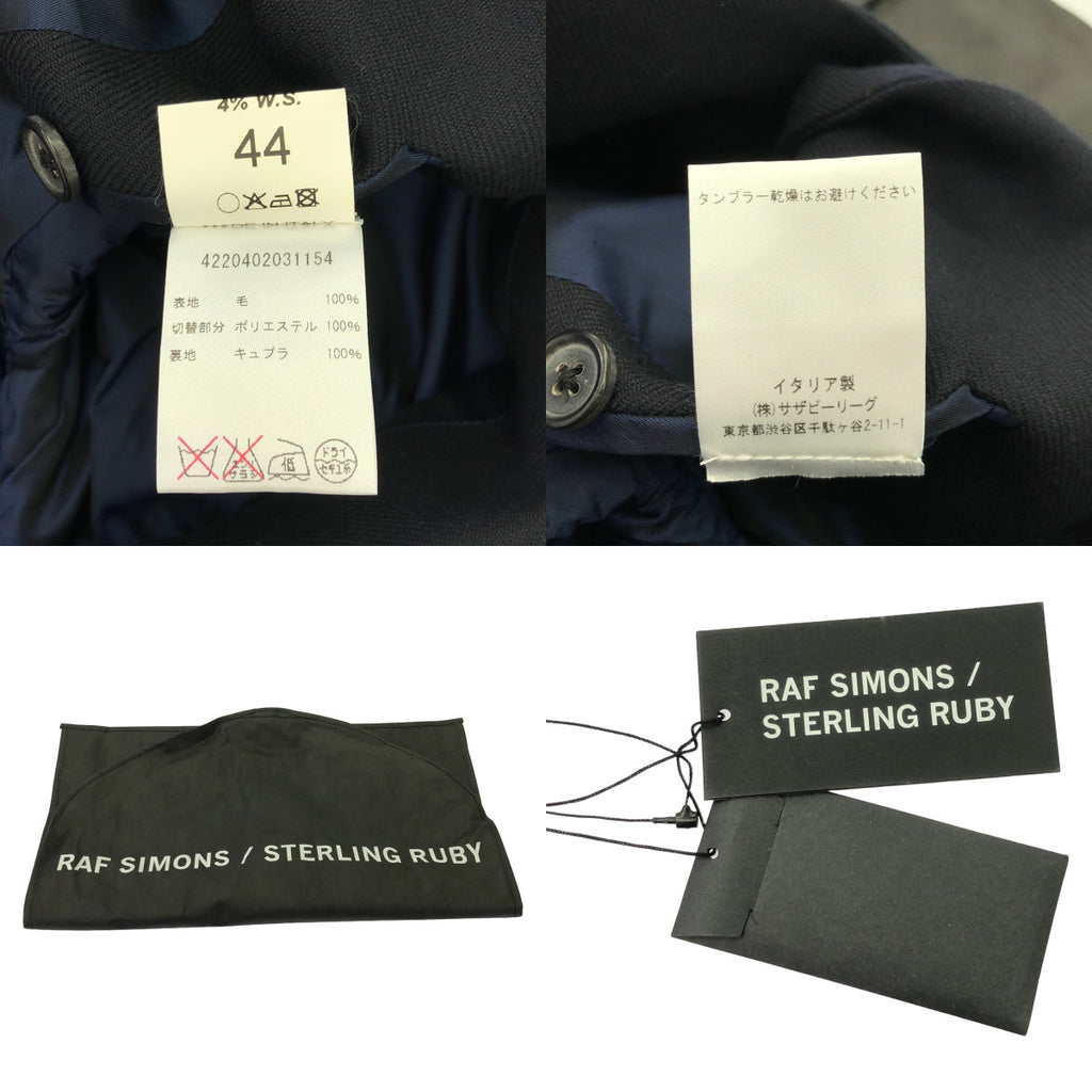RAF SIMONS / 거친 시몬스 | 2014AW | × STERLING RUBY STRIPE JACKET 테일러드 재킷 | 44 | 네이비 | 남성