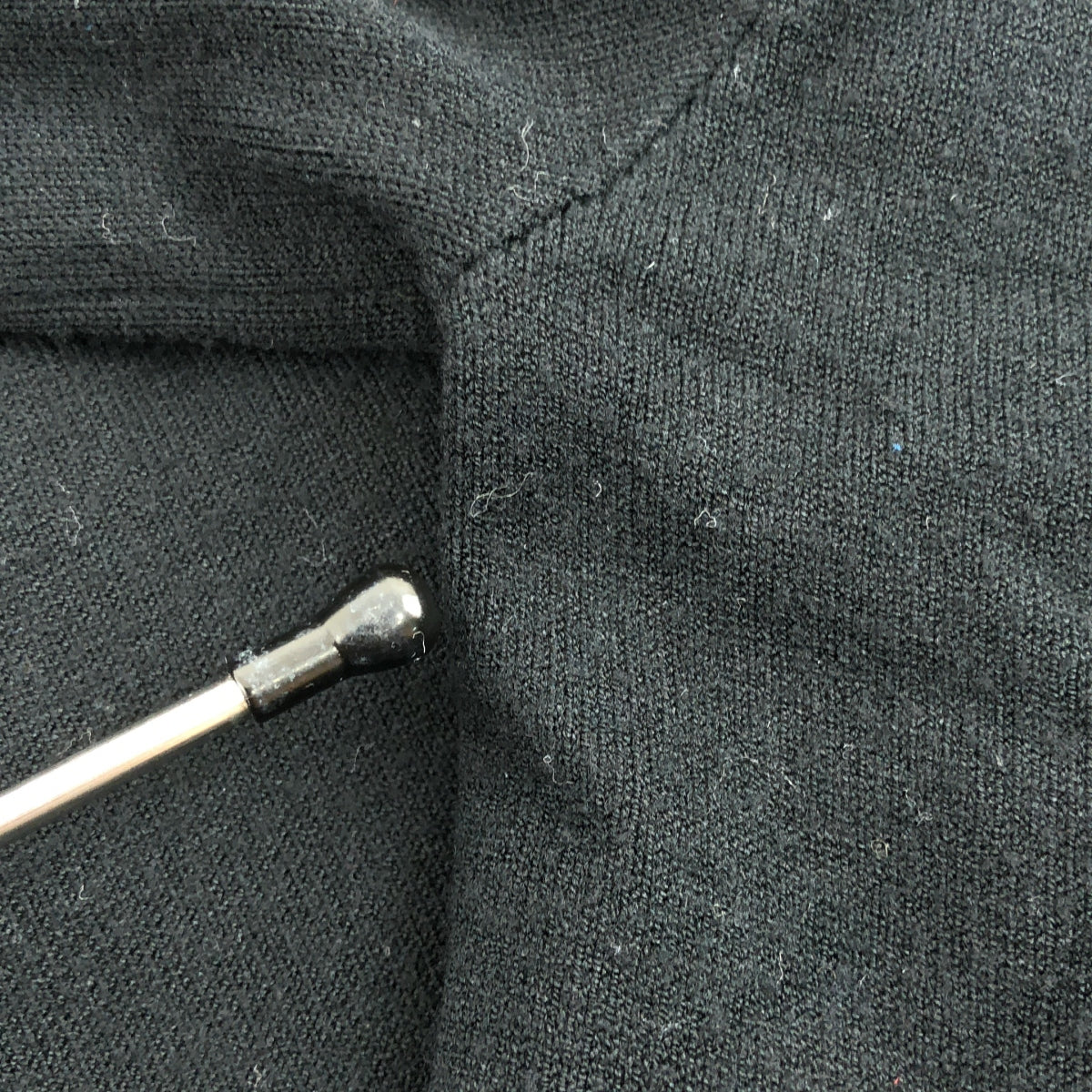 Lautashi / ラウタシー | アシンメトリー 切替 ニットワンピース | 1 | ブラック系 | レディース