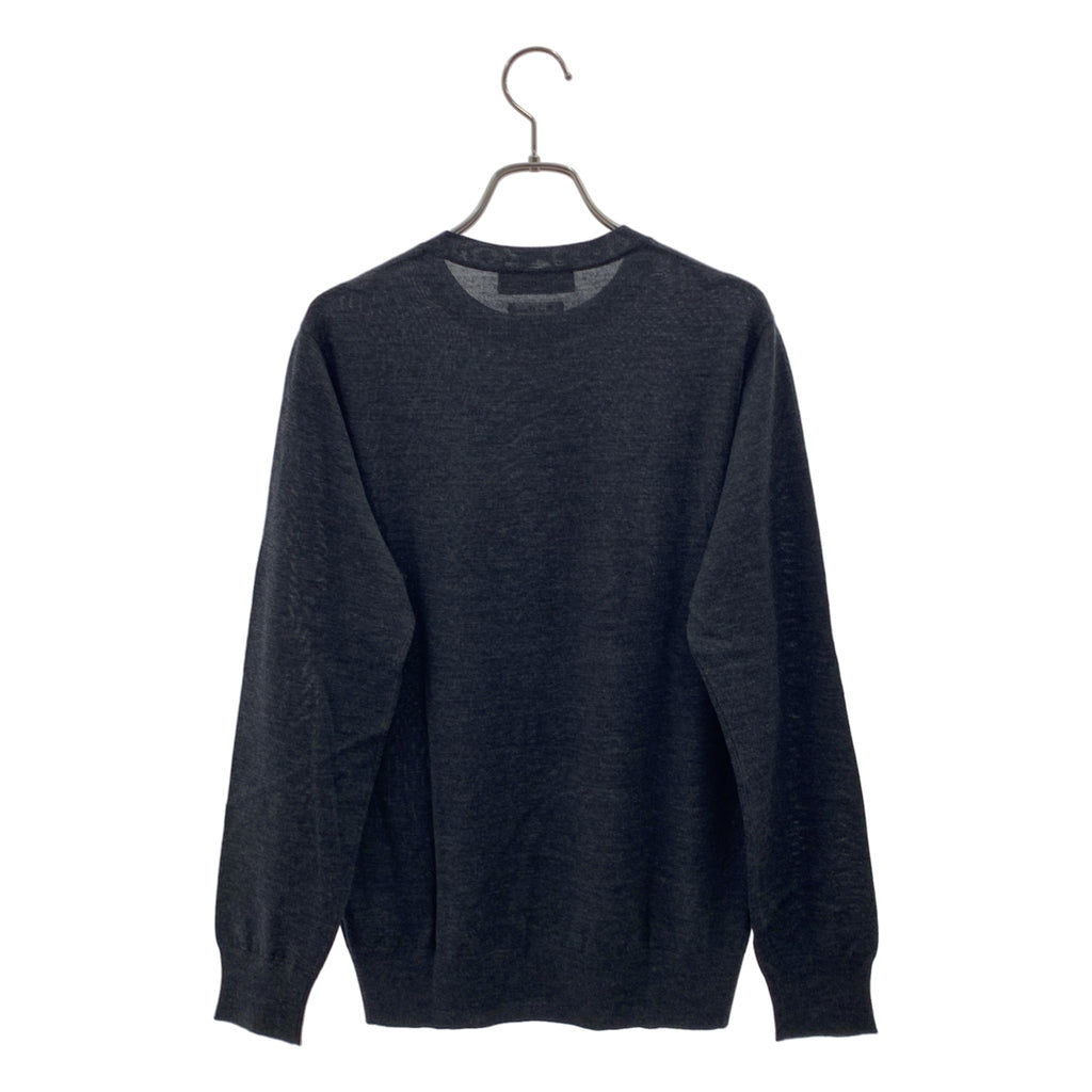 【美品】  TOMORROWLAND tricot / トゥモローランドトリコ | 2025AW | スーパーファインメリノウール クルーネックプルオーバー ニット セーター | XS | チャコールグレー系 | メンズ