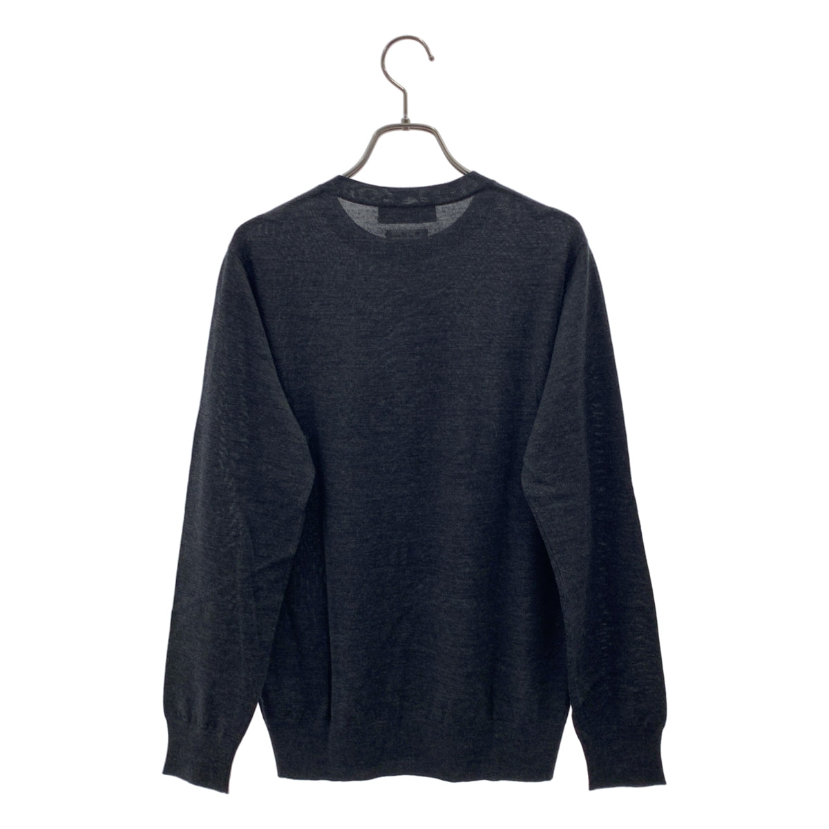 【美品】  TOMORROWLAND tricot / トゥモローランドトリコ | 2025AW | スーパーファインメリノウール クルーネックプルオーバー ニット セーター | XS | チャコールグレー系 | メンズ