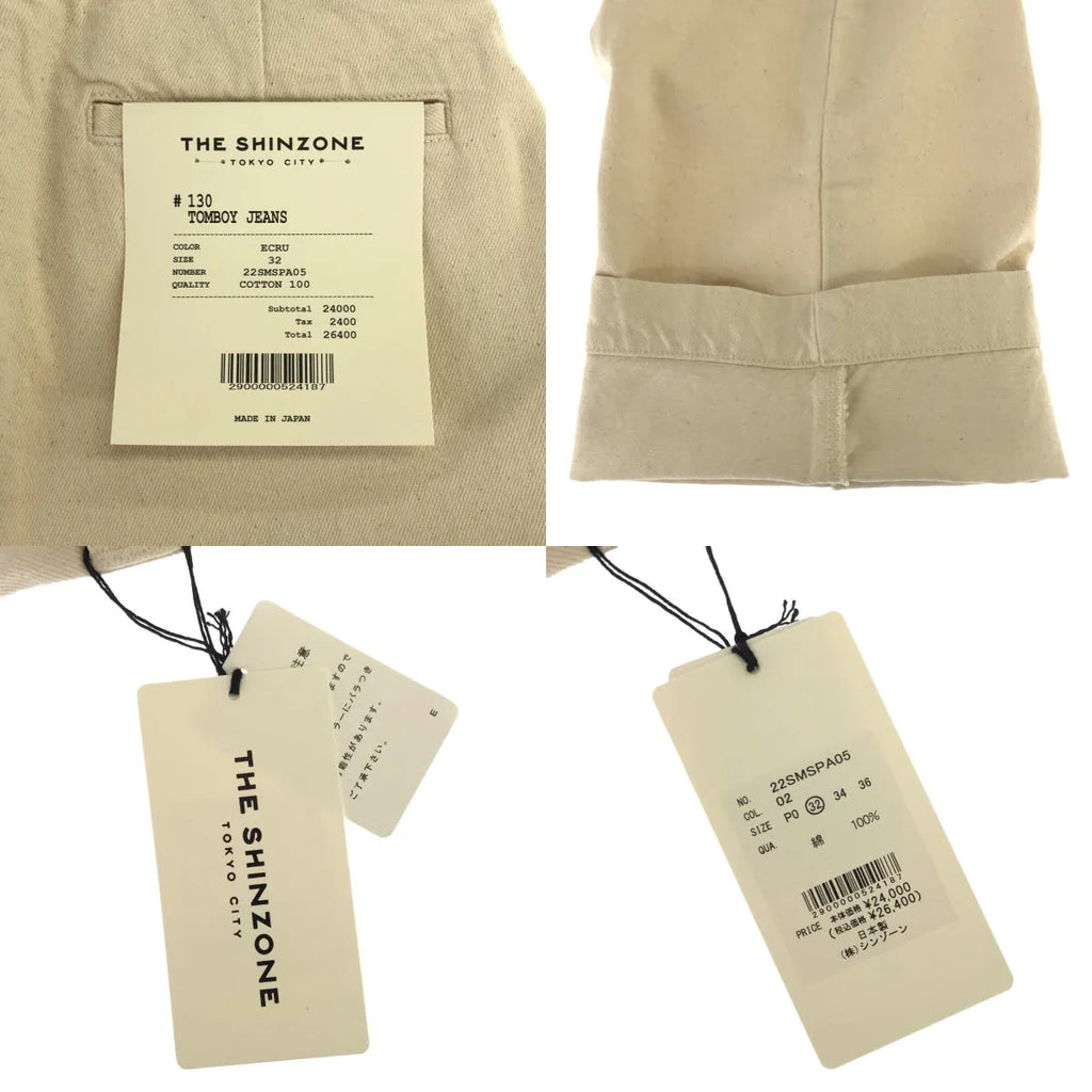 【新品】  Shinzone / シンゾーン | TOMBOY JEANS デニムパンツ | 32 | エクリュ | レディース