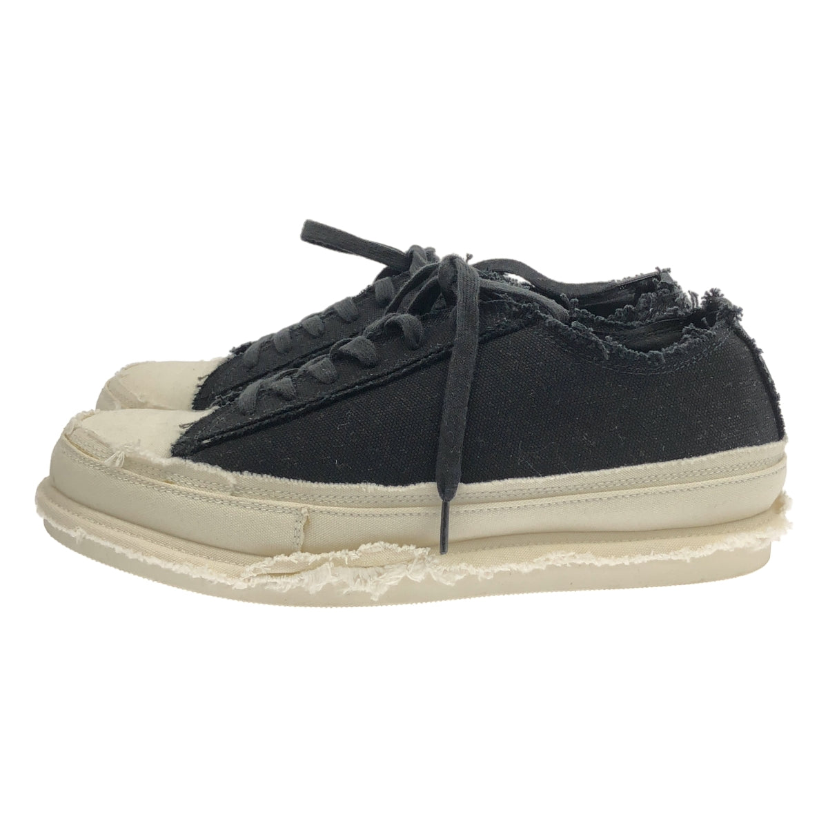 YOHJI YAMAMOTO POUR HOMME | 2025SS | 8/C 帆布 B 低筒繫帶運動鞋 | 尺寸 4 | 男款