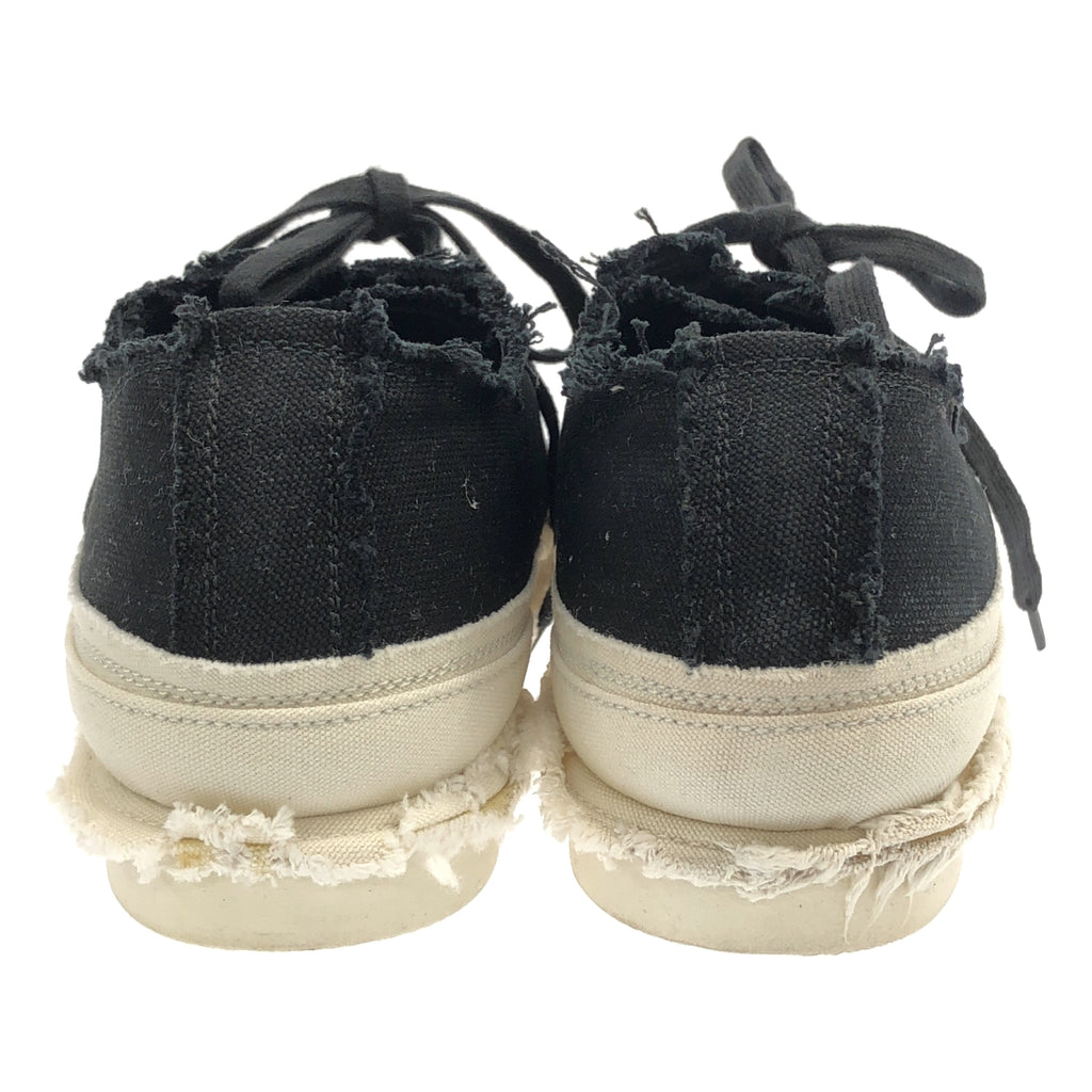 YOHJI YAMAMOTO POUR HOMME | 2025SS | 8/C 帆布 B 低筒繫帶運動鞋 | 尺寸 4 | 男款
