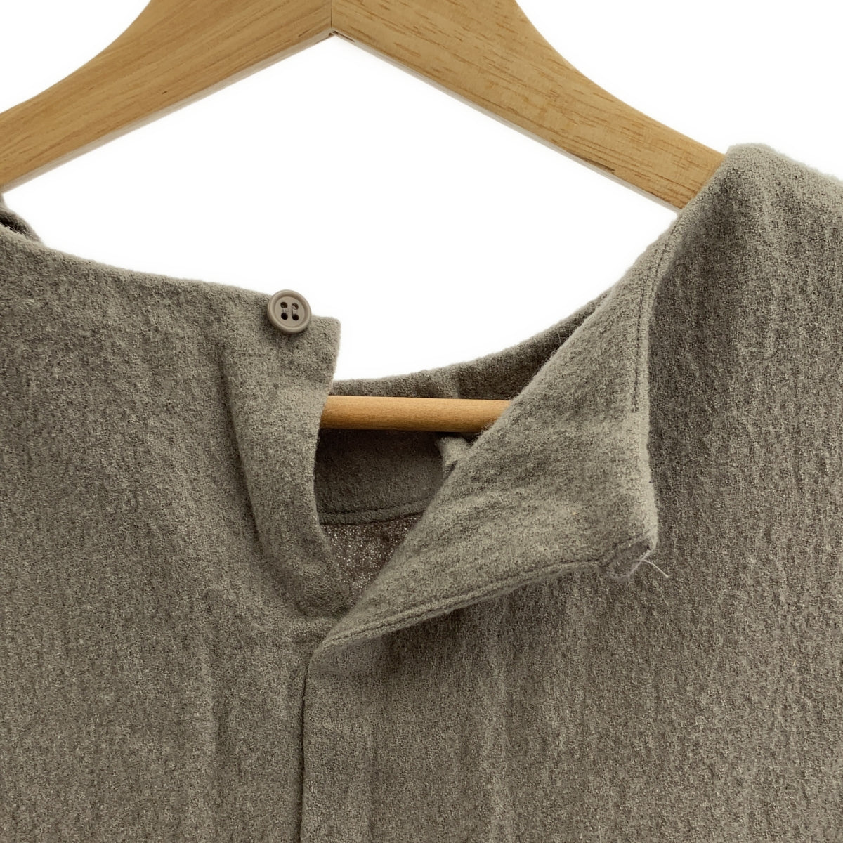 evam eva / エヴァムエヴァ | ウール ドルマン ワンピース | F | カーキ | レディース