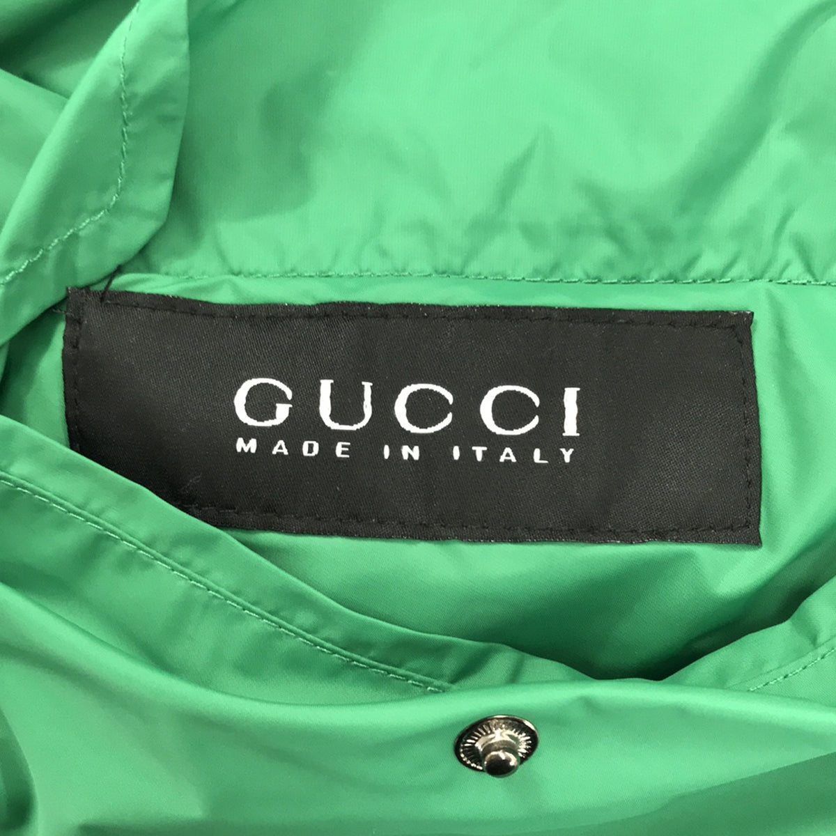 GUCCI / グッチ | シェリーライン リバーシブル ナイロン ボンバージャケット | L | ブラック / グリーン | メンズ – KLD