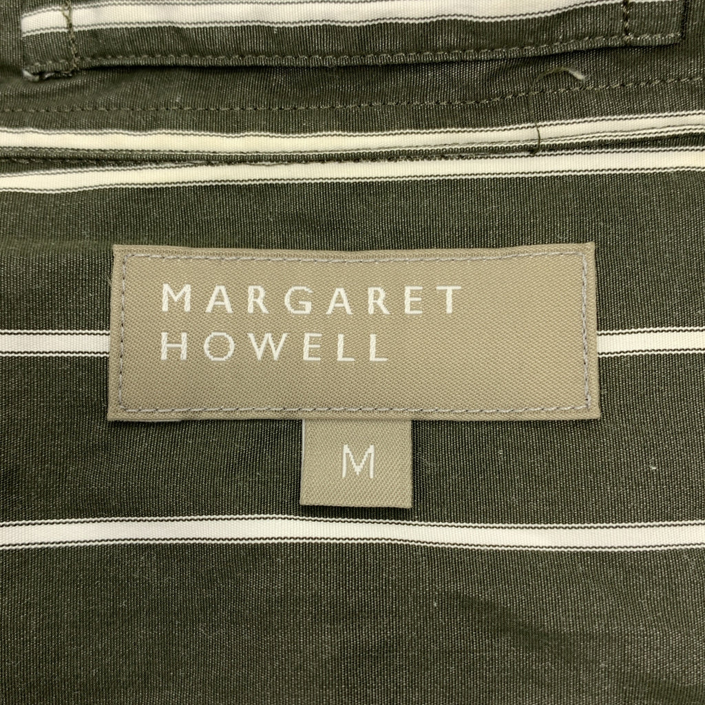 MARGARET HOWELL / 마가렛 하웰 | 2022SS | 코튼 스트라이프 레귤러 컬러 셔츠 | M | 남성