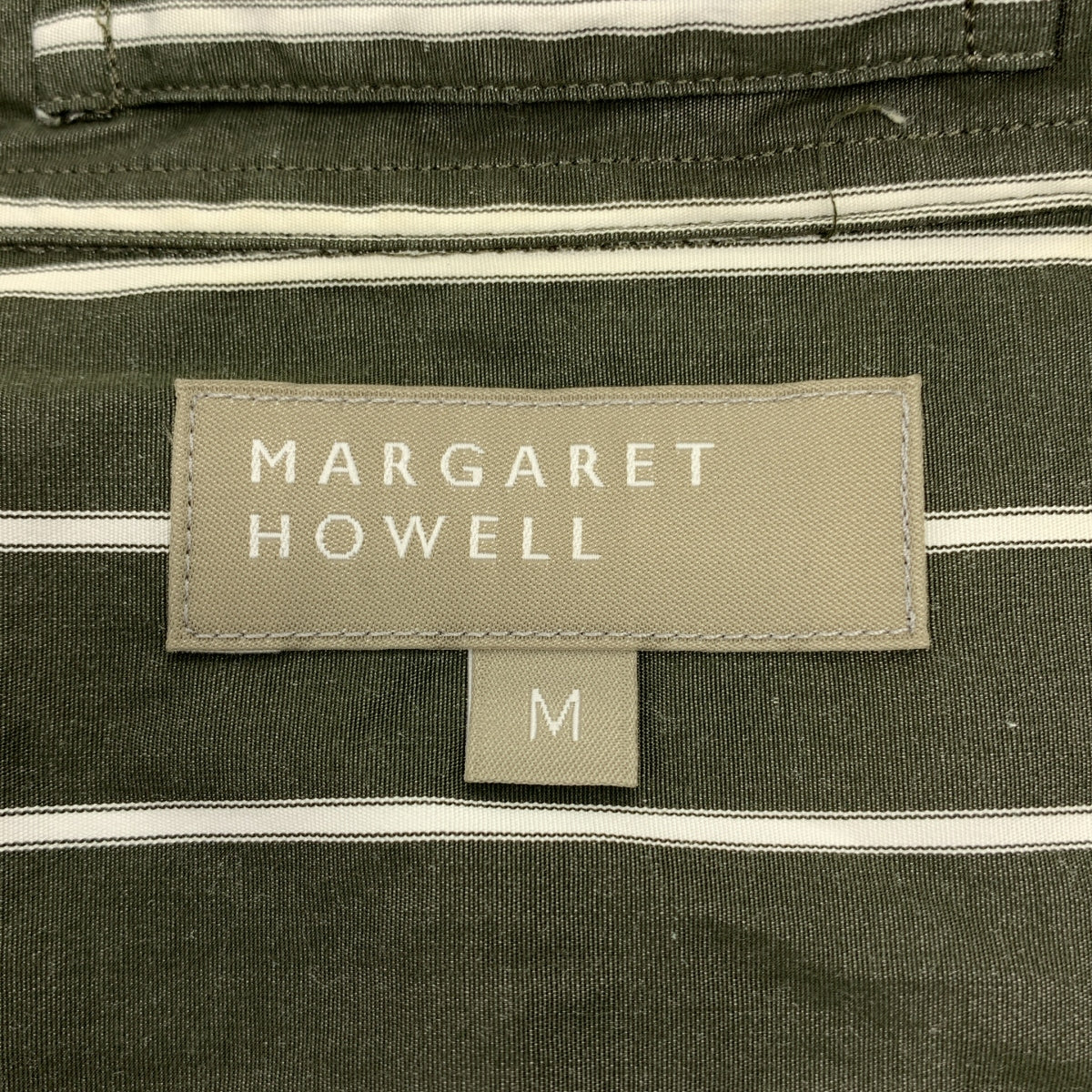 MARGARET HOWELL / マーガレットハウエル | 2022SS | コットン ストライプ レギュラーカラー シャツ | M | メンズ