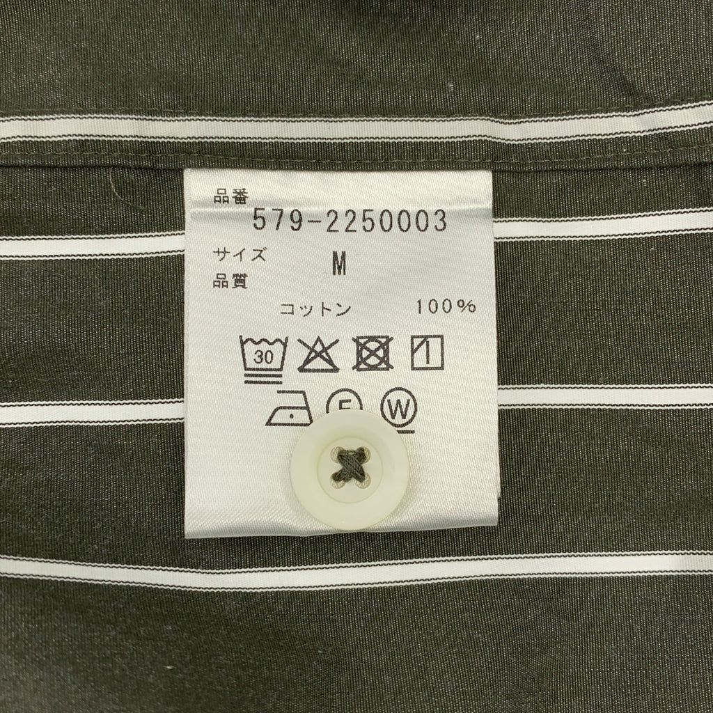 MARGARET HOWELL / 마가렛 하웰 | 2022SS | 코튼 스트라이프 레귤러 컬러 셔츠 | M | 남성