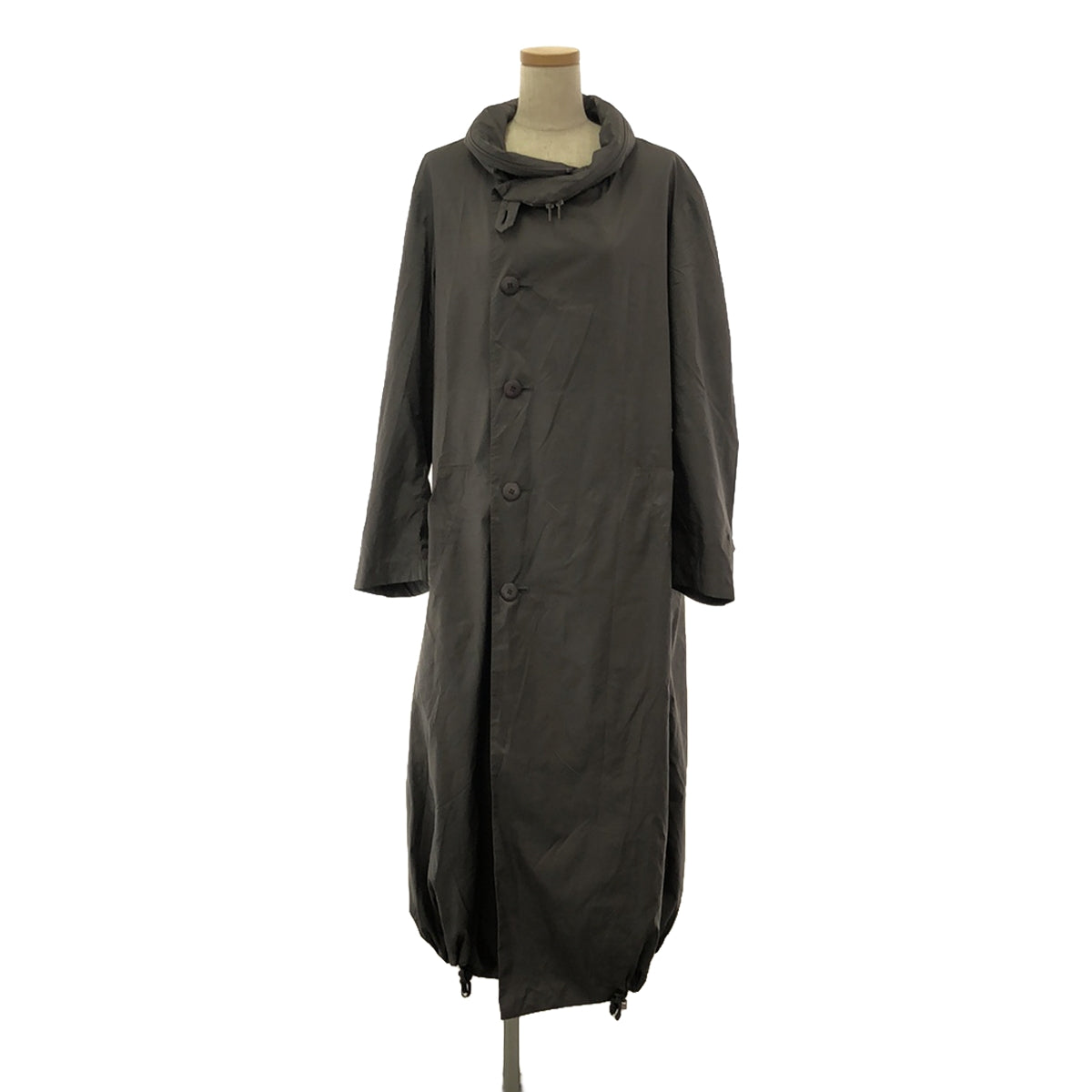 ISSEY MIYAKE | Nylon Long Coat | 2 | Grey | Women's