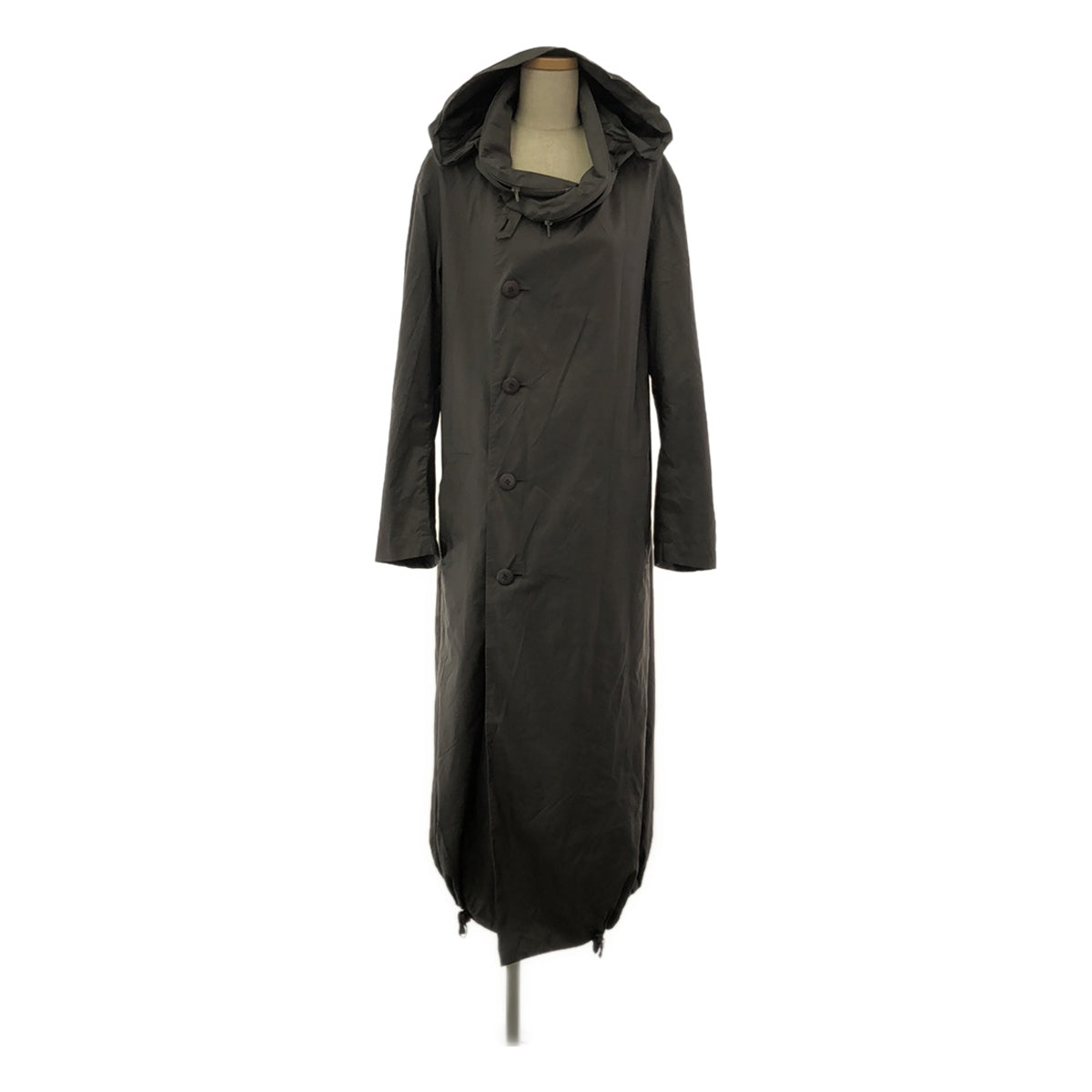 ISSEY MIYAKE | Nylon Long Coat | 2 | Grey | Women's