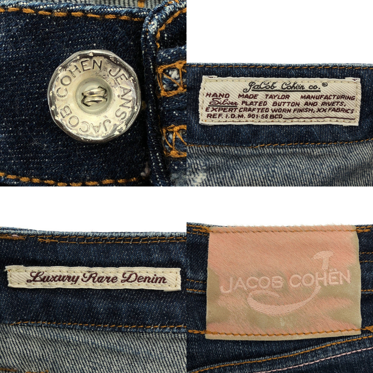 JACOB COHEN / ヤコブコーエン | ステッチワーク デニムパンツ | 29 | インディゴ | メンズ