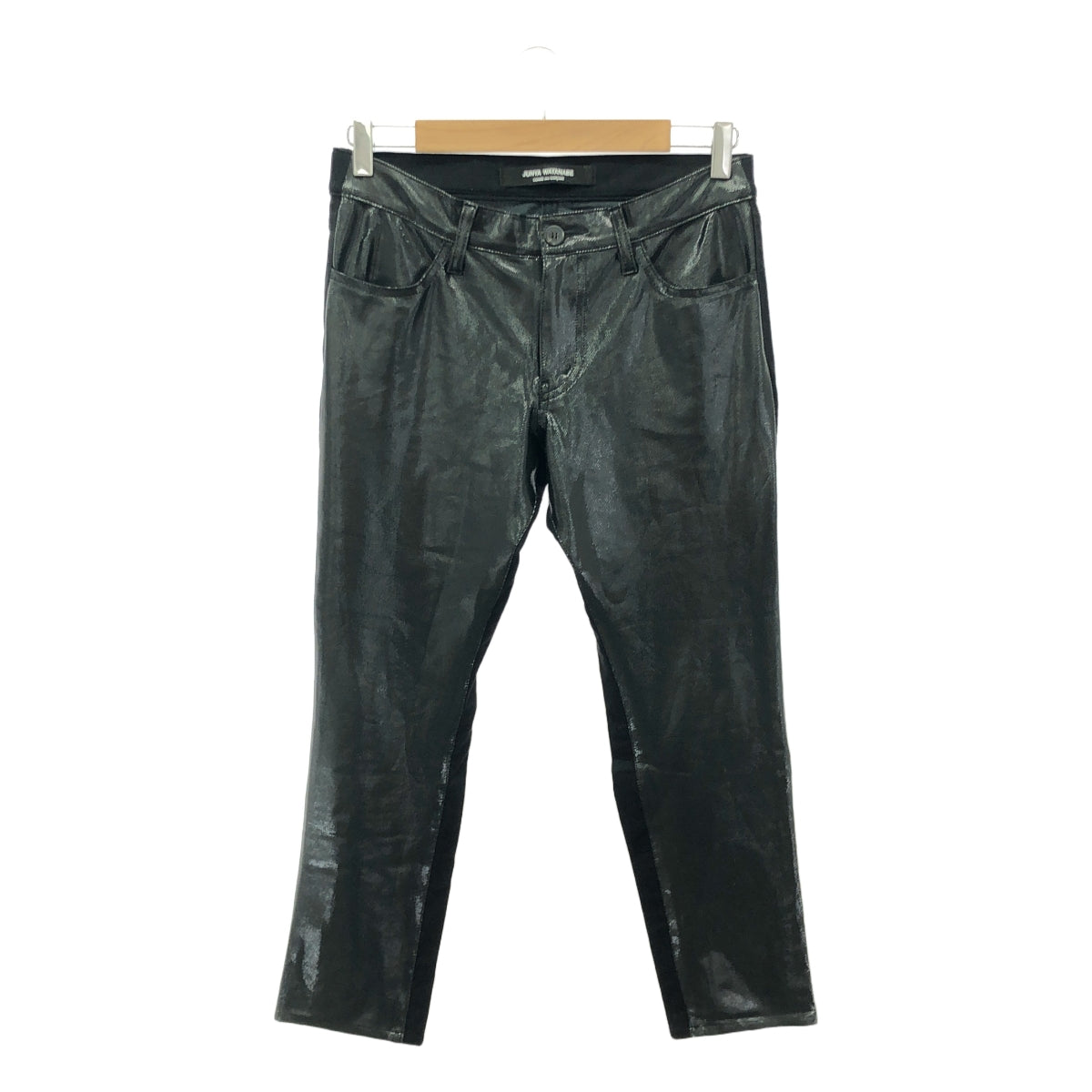 [品相良好] JUNYA WATANABE COMME des GARCONS / Junya Watanabe |彈性緊身褲，附開關 |黑色 |女性的