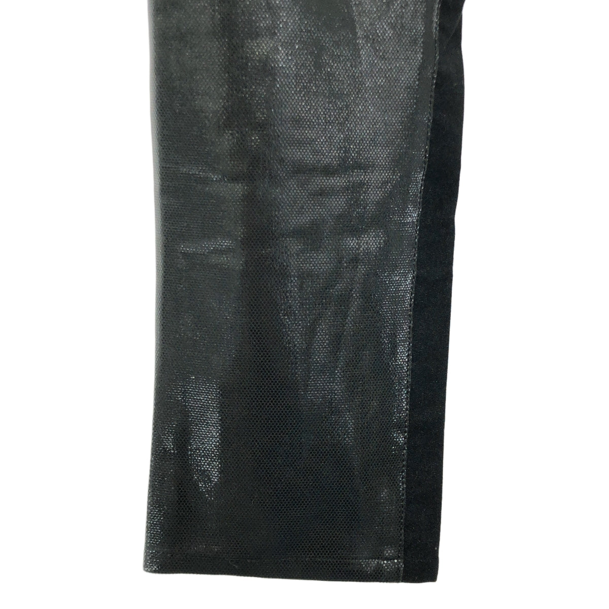 [品相良好] JUNYA WATANABE COMME des GARCONS / Junya Watanabe |彈性緊身褲，附開關 |黑色 |女性的