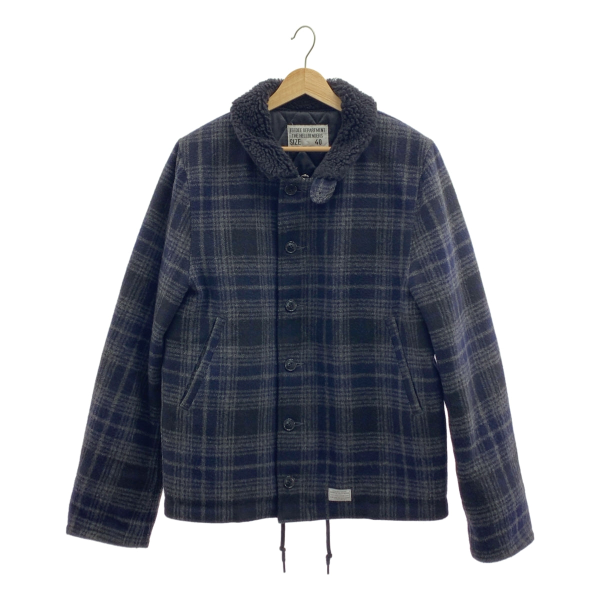 Tee Dee / ティーディー | ウール チェック キルティングジャケット | 40 | メンズ
