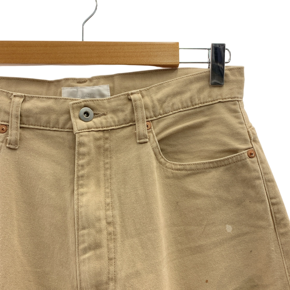 e.sen / Esen | 棉質畫家褲 | 1 | 米色 | 男款