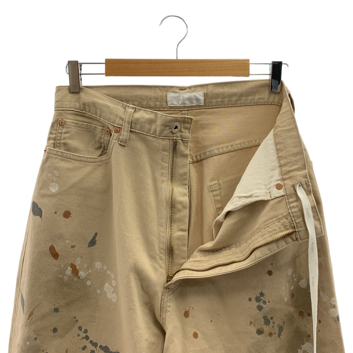 e.sen / Esen | 棉質畫家褲 | 1 | 米色 | 男款