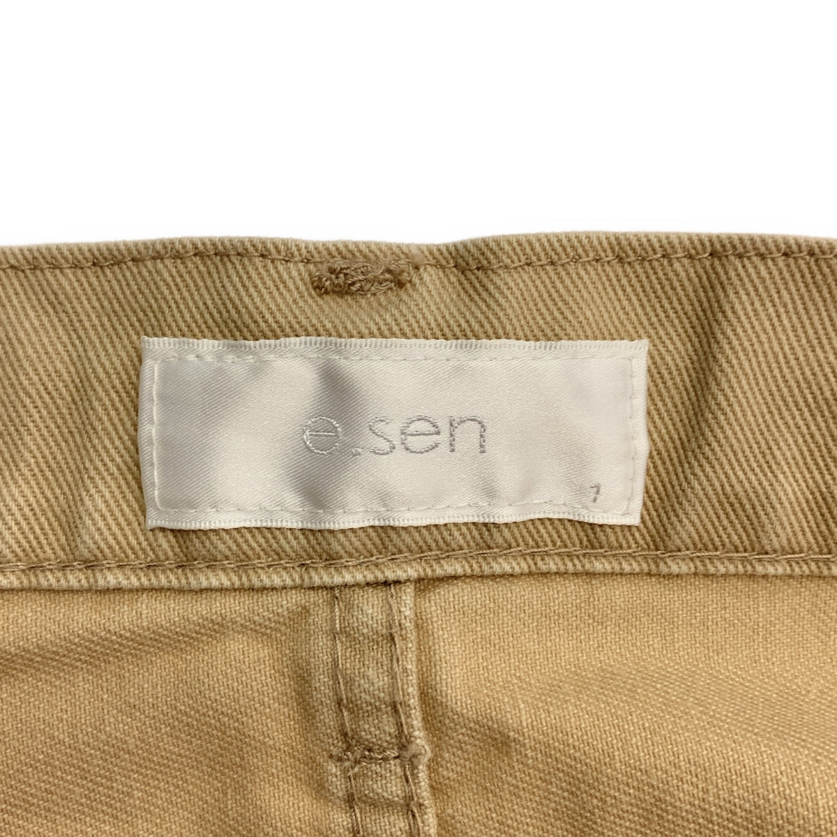 e.sen / Esen | 棉質畫家褲 | 1 | 米色 | 男款