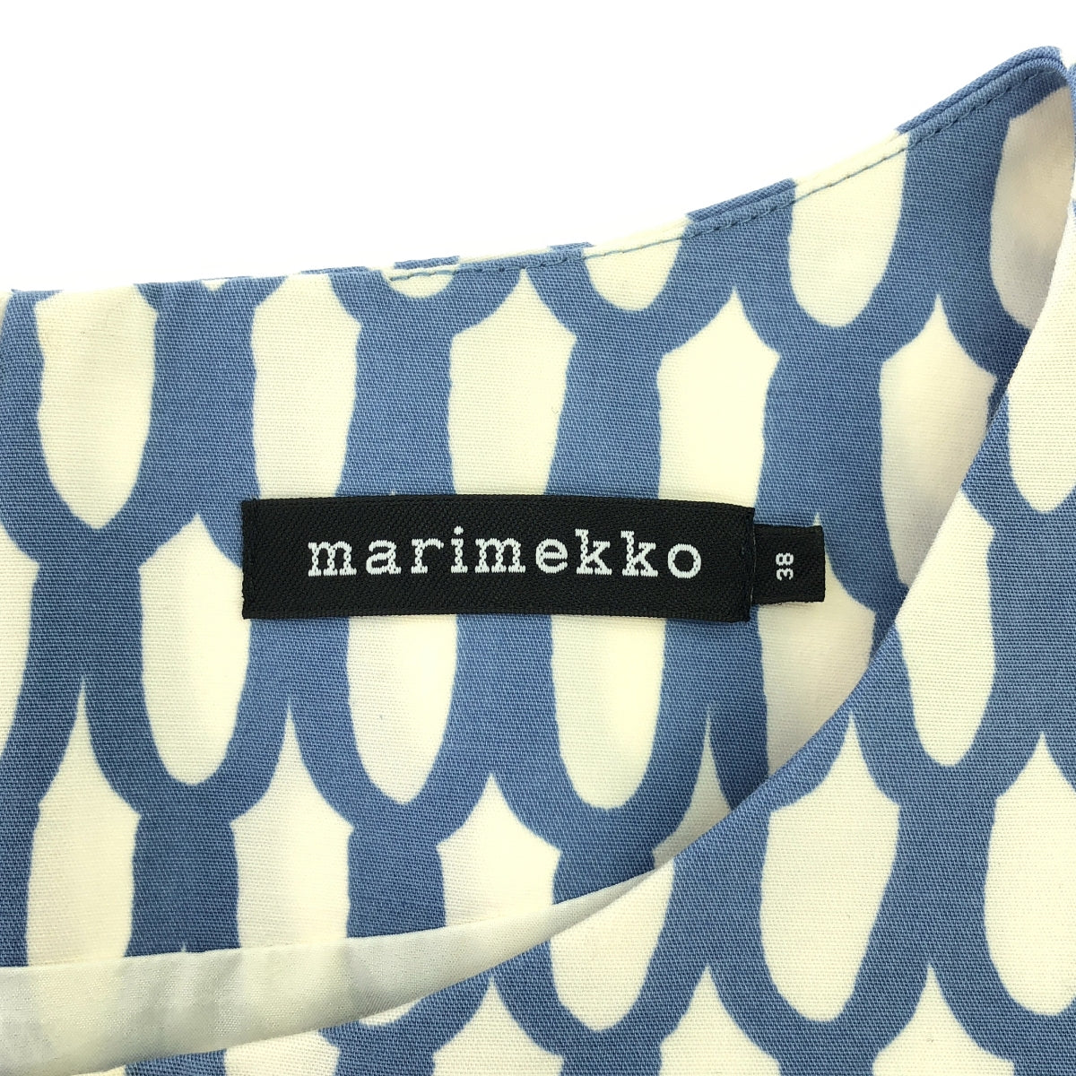 marimekko / Marimekko | PIKKU SUOMU Sleeveless Dress | 38 | Light Blue/White | Women's