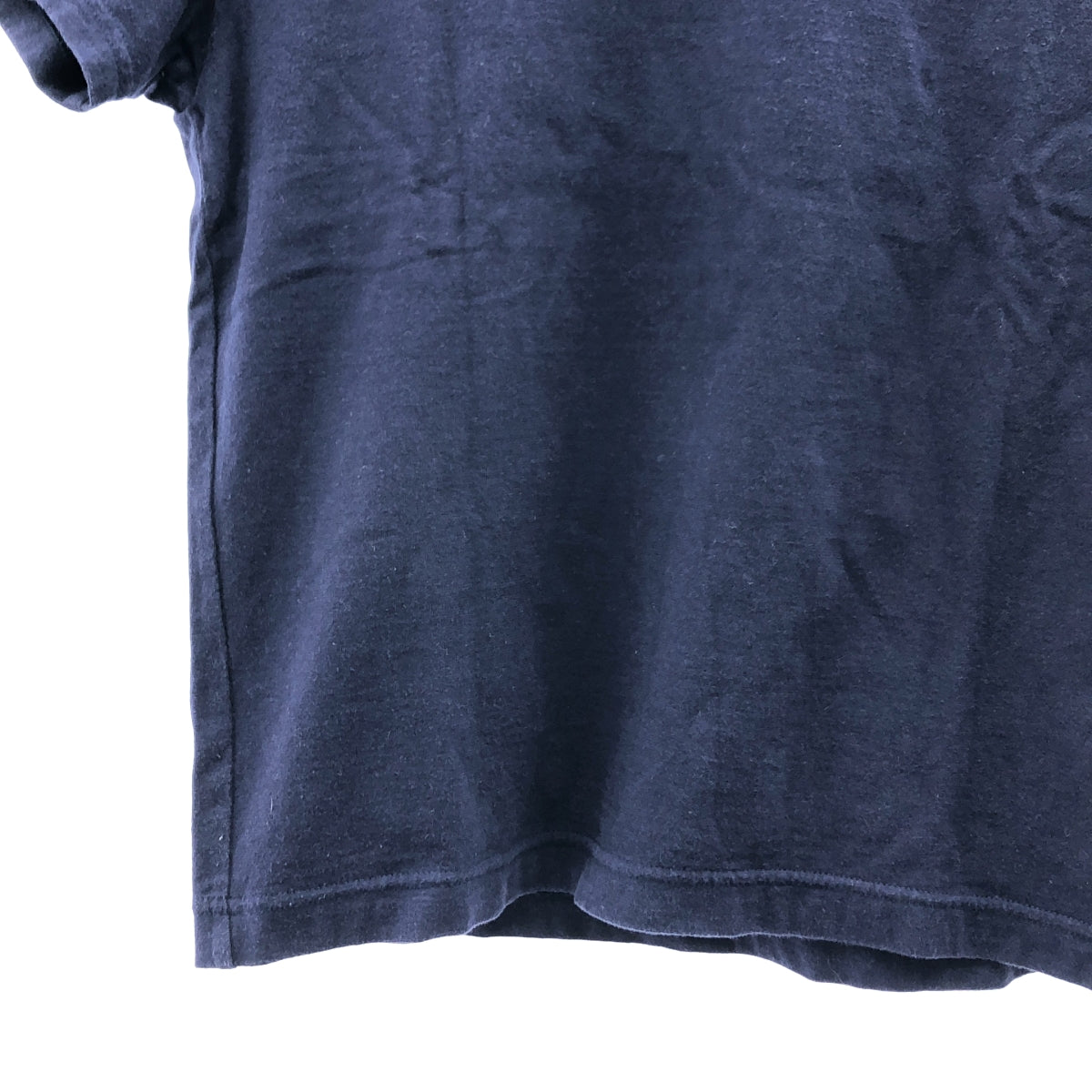 mina perhonen / ミナペルホネン | 2024SS | bien / ワンポイントちょうちょ エンブロイダリー  Tシャツ カットソー | 150 | ネイビー | レディース