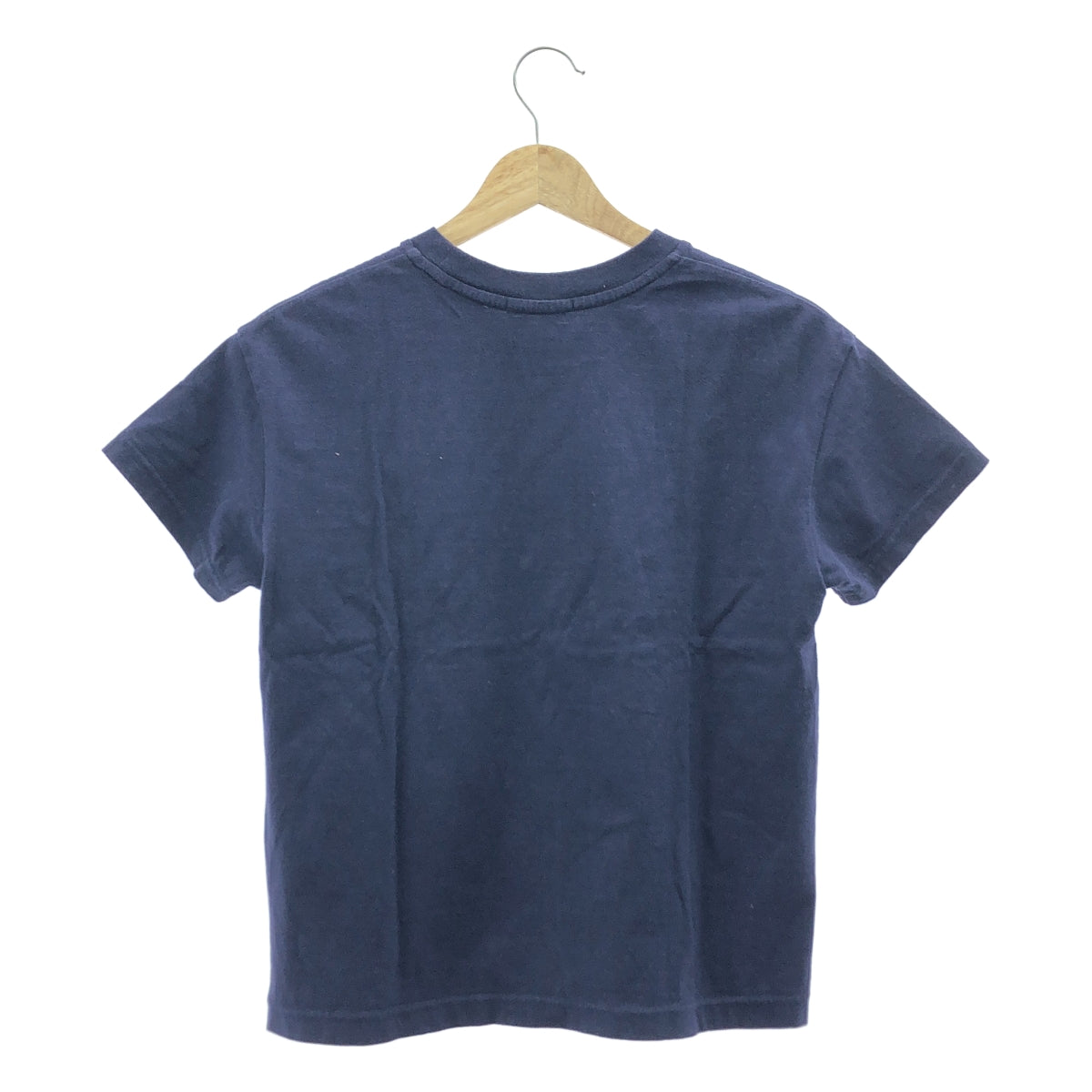 mina perhonen / ミナペルホネン | 2024SS | bien / ワンポイントちょうちょ エンブロイダリー  Tシャツ カットソー | 150 | ネイビー | レディース