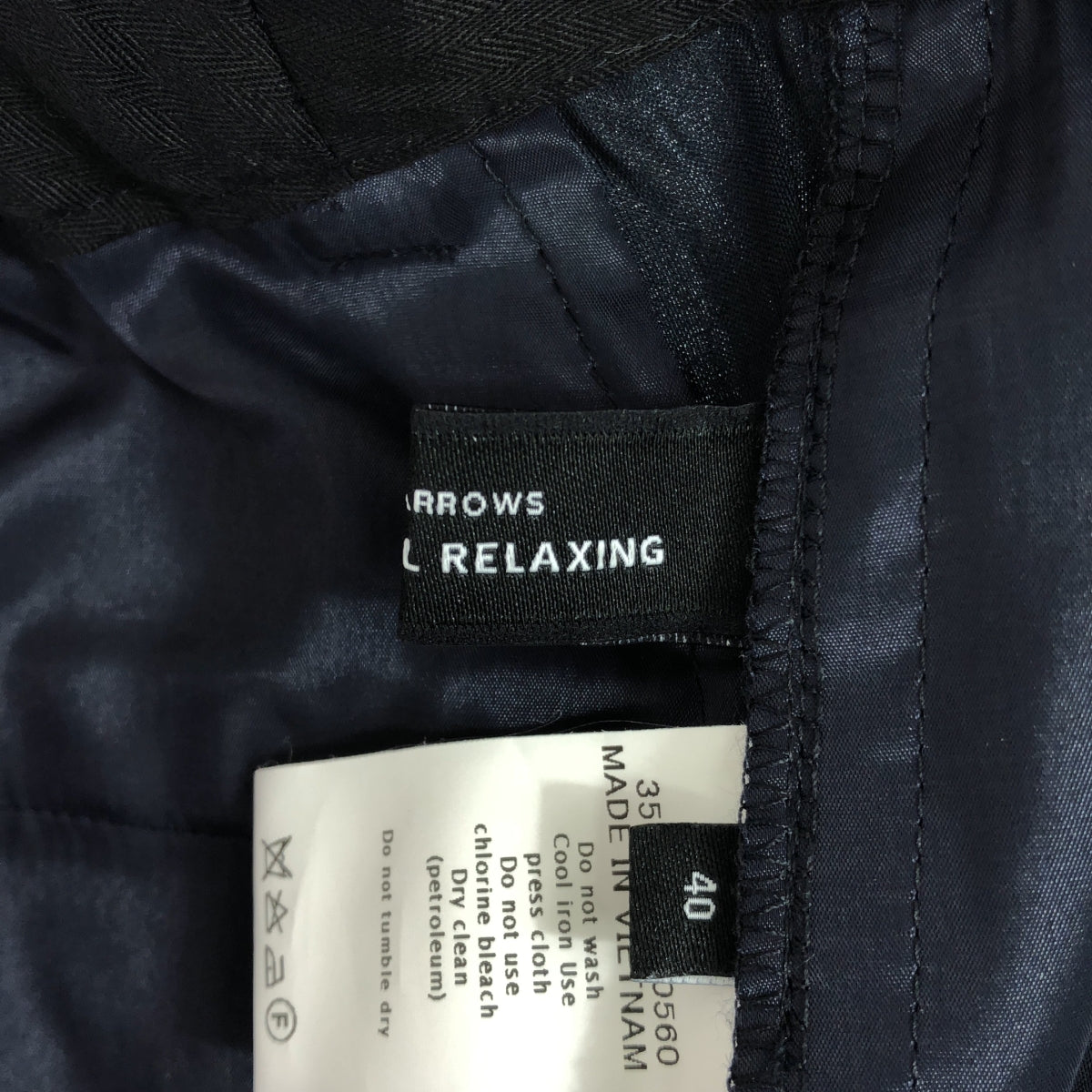 聯合箭隊 / 聯合箭隊 | green label 休閒 CR L/N/PU 褲子 | 40 |海軍 |女性的