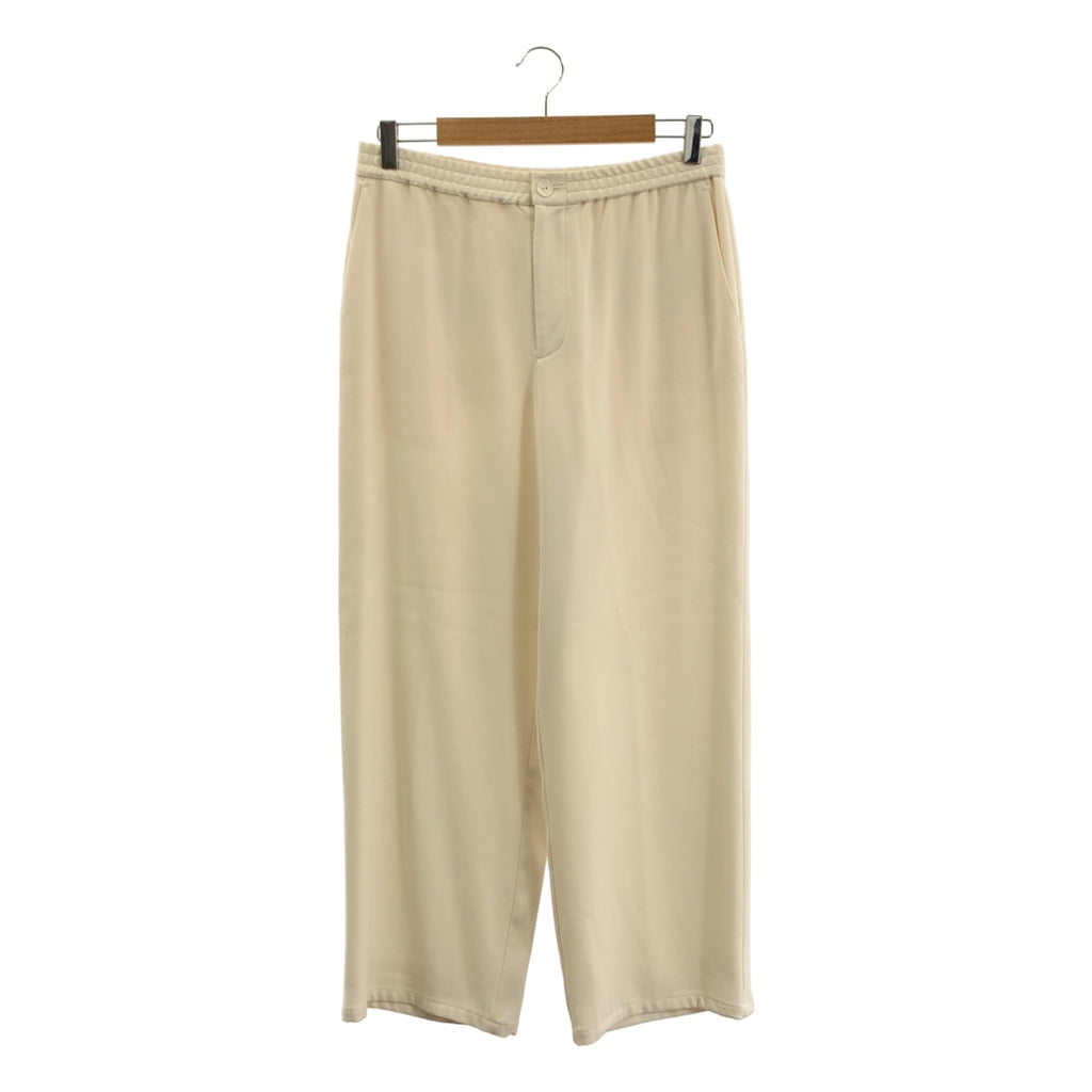 【美品】  GALERIE VIE / ギャルリーヴィー | バックサテン アムンゼン イージー ストレート パンツ | 38 | オフホワイト | レディース