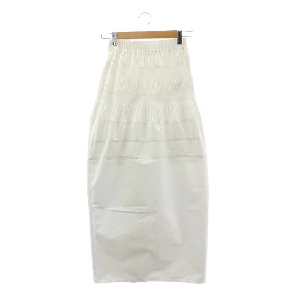 Mame Kurogouchi / マメクロゴウチ | 2025SS | Micro Pleats Round Silhousette Skirt / ウエストゴム ギャザー ボリューム スカート | 1 | レディース