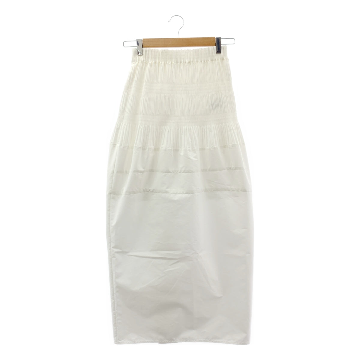 Mame Kurogouchi / マメクロゴウチ | 2025SS | Micro Pleats Round Silhousette Skirt / ウエストゴム ギャザー ボリューム スカート | 1 | レディース